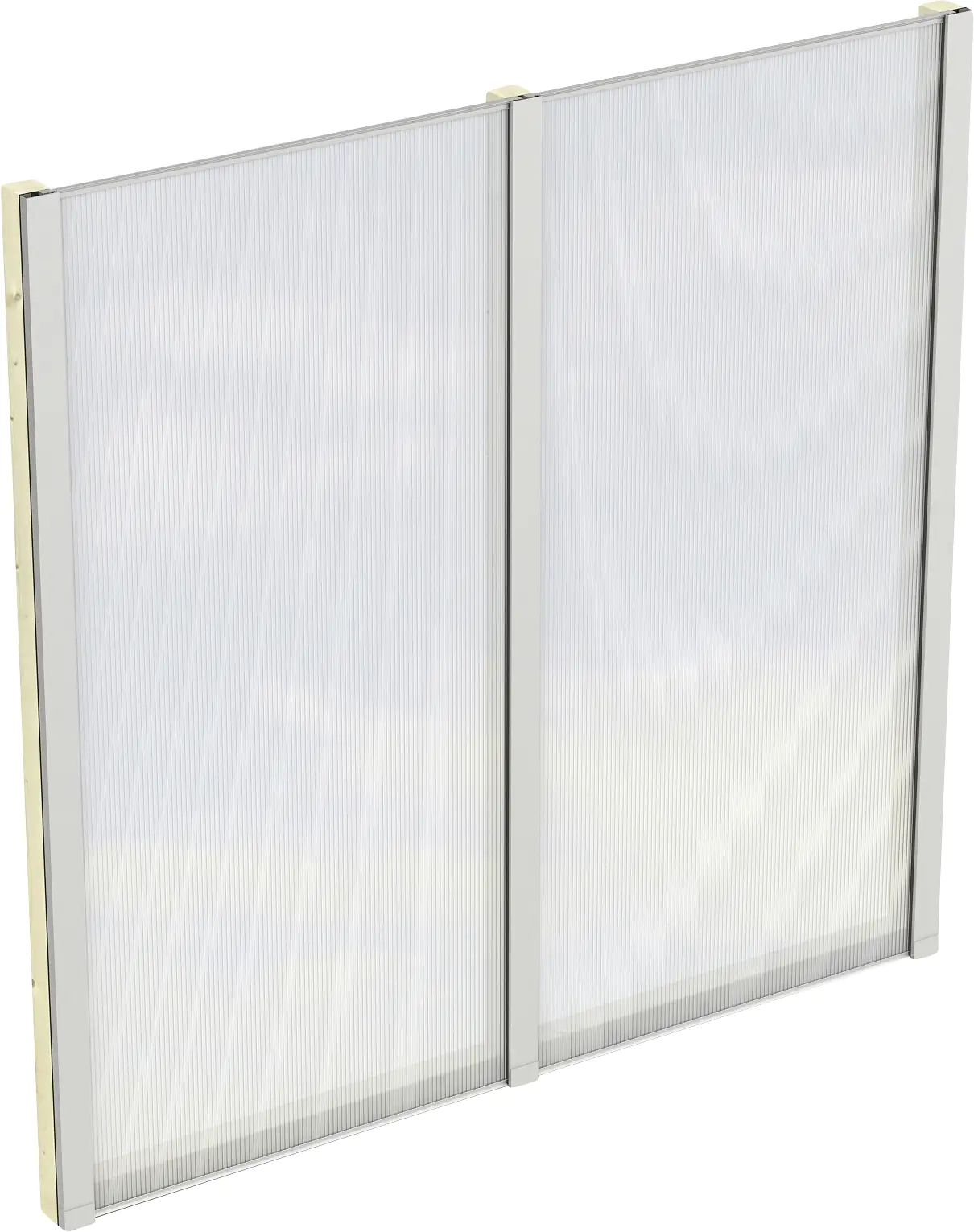SKAN HOLZ Seitenwand m. Polycarbonatplatten 193 x 200 cm, Fichte, natur SKAN HOLZ Seitenwand m. Polycarbonatplatten 193 x 200 cm, Fichte, natur