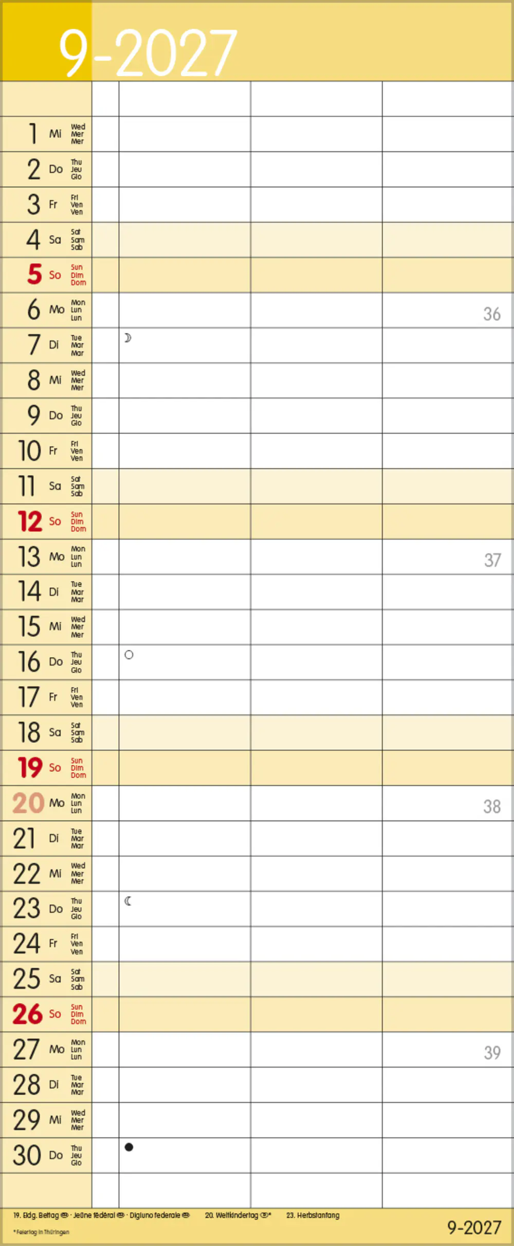 Korsch Kalender Timer for 2 Safran 2027