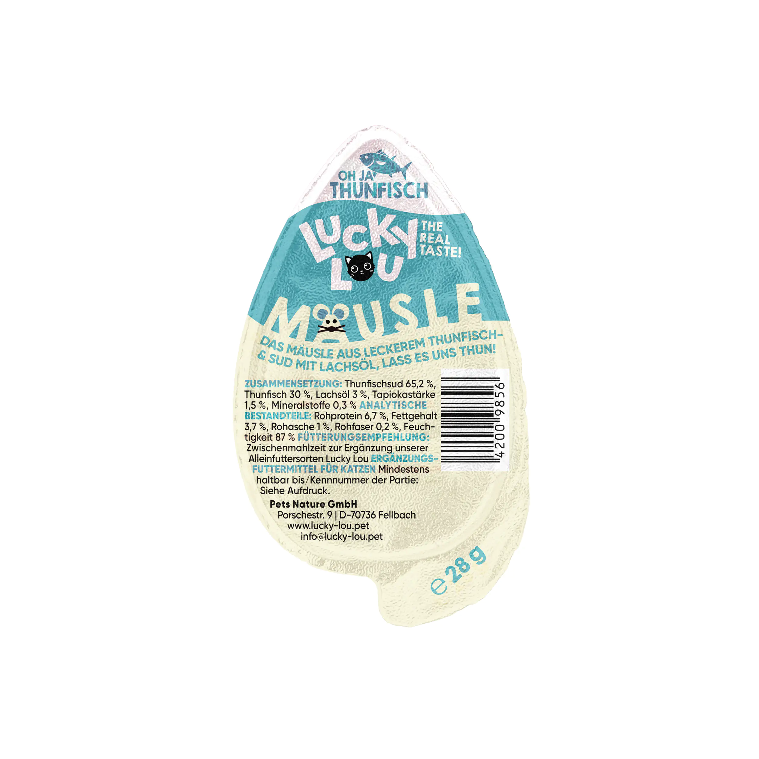 Lucky Lou Katzensnack Mäusle Thunfisch 28 g