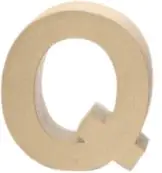 Glorex Papp-Buchstabe Q 17,5 x 5,5 cm Glorex Papp-Buchstabe Q 17,5 x 5,5 cm