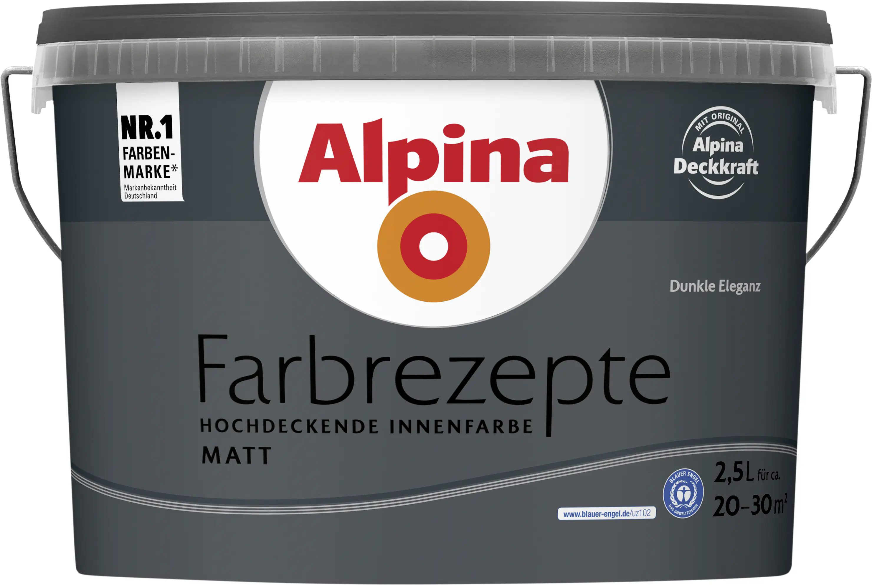 Alpina Farbrezepte Wandfarbe Dunkle Eleganz matt 2,5 L