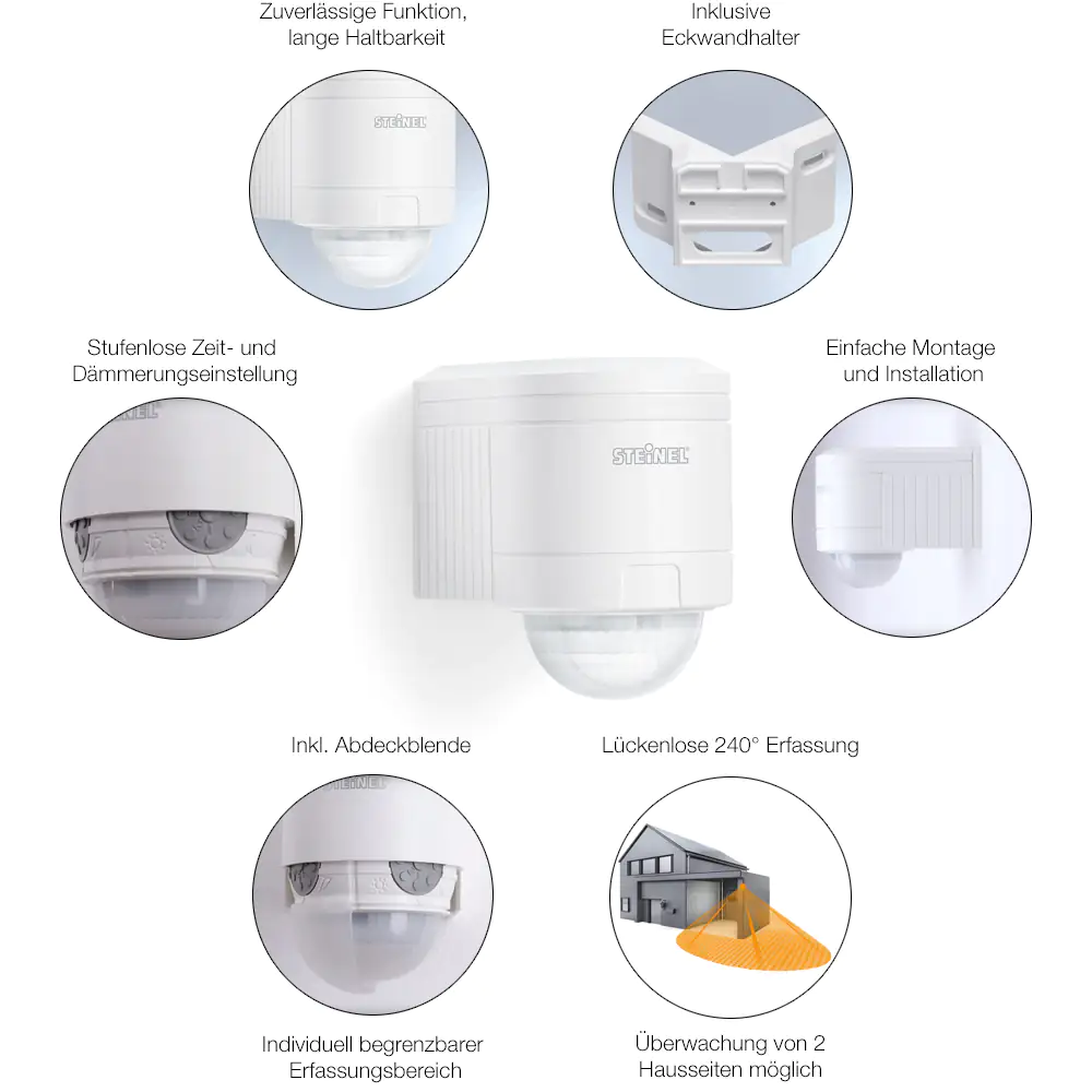 Steinel Infrarot Sensor IS 240 Duo weiß Steinel Infrarot Sensor IS 240 Duo weiß