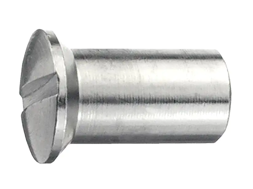 connex Hülsenmutter M6 x 15 mm Messing vernickelt - 6 Stück