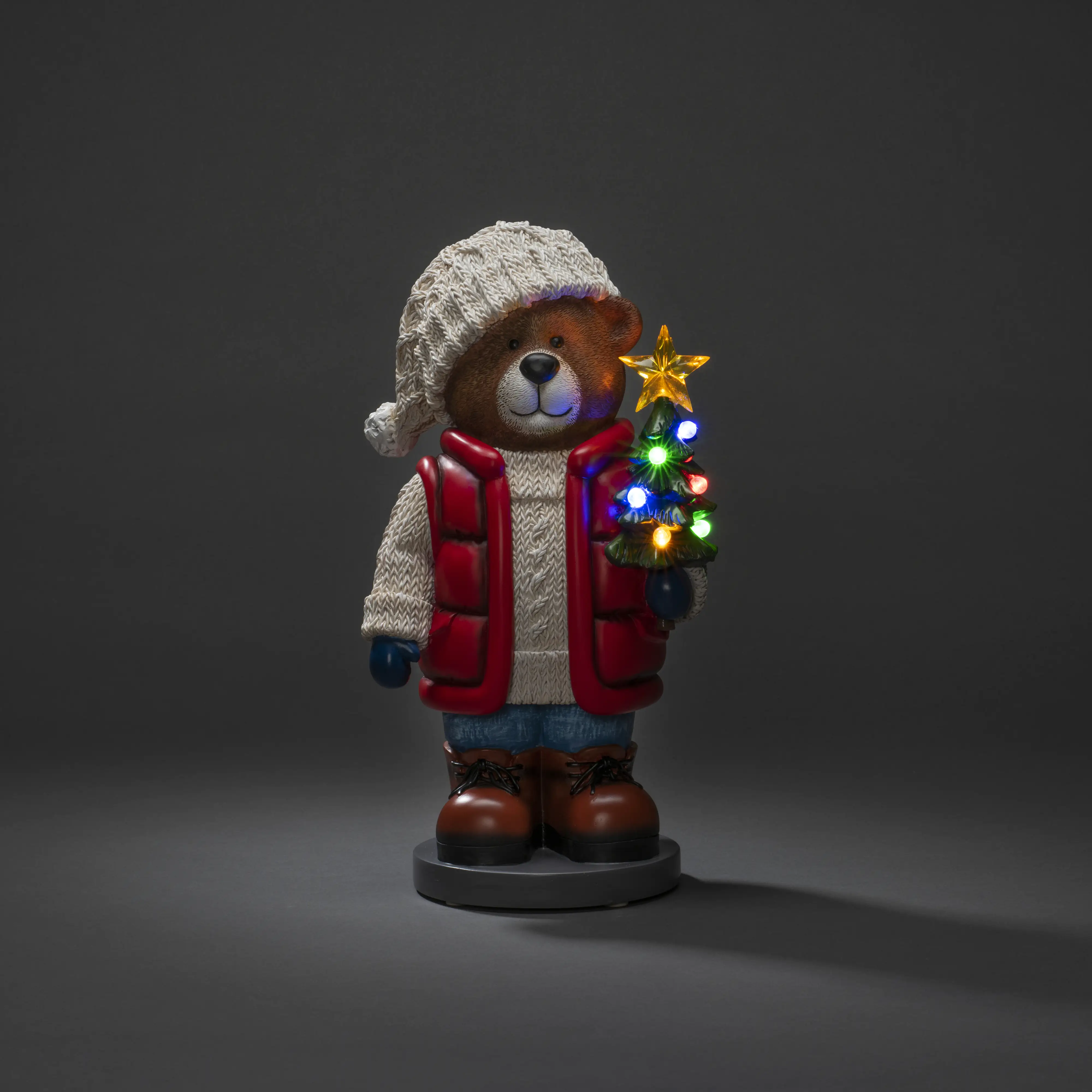 Konstsmide LED Teddybär 8 bunte Dioden mit Timer