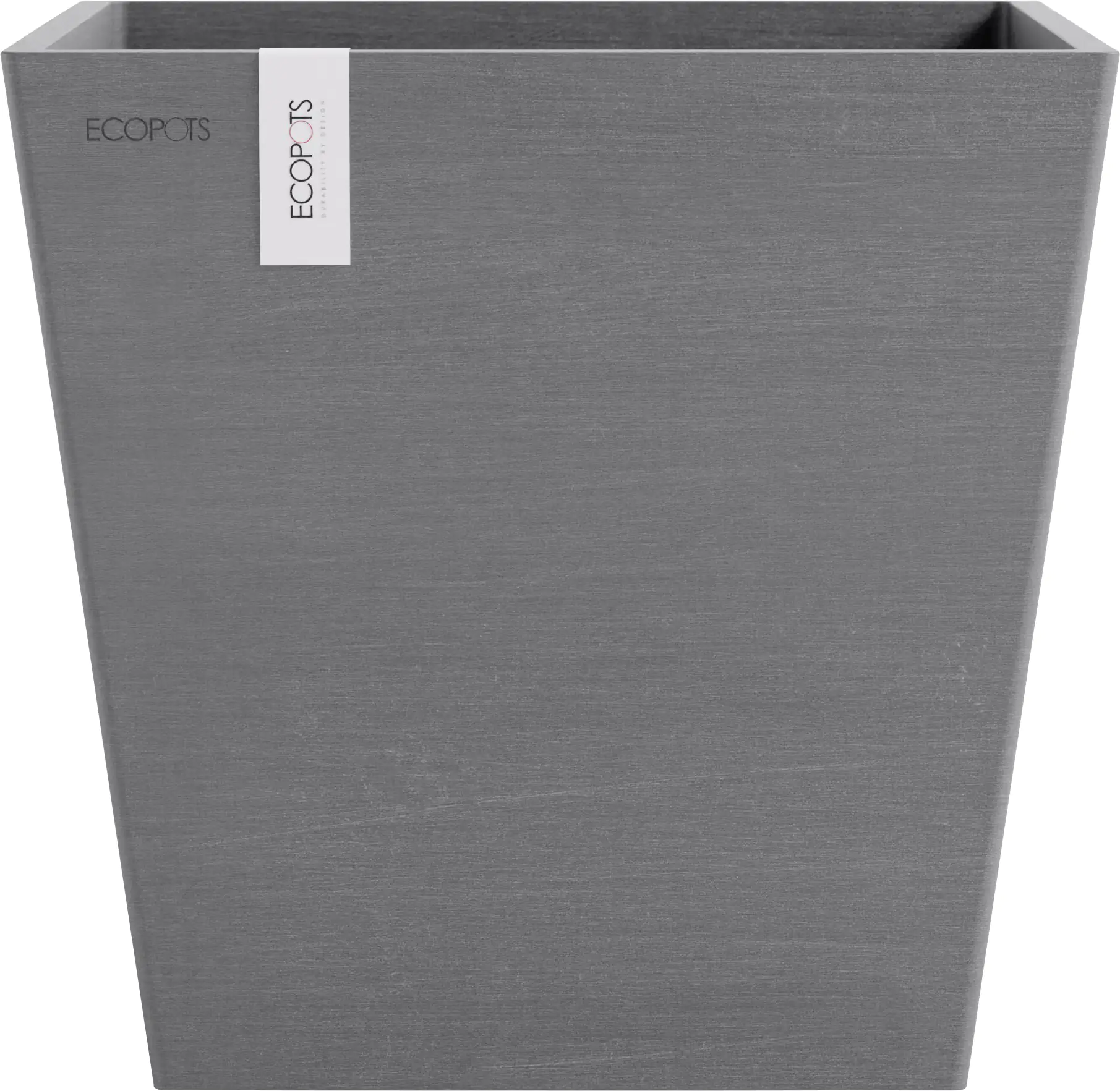 Ecopots Pflanztopf Rotterdam 25 x 25 x 24,5 cm grau Ecopots Pflanztopf Rotterdam 25 x 25 x 24,5 cm grau