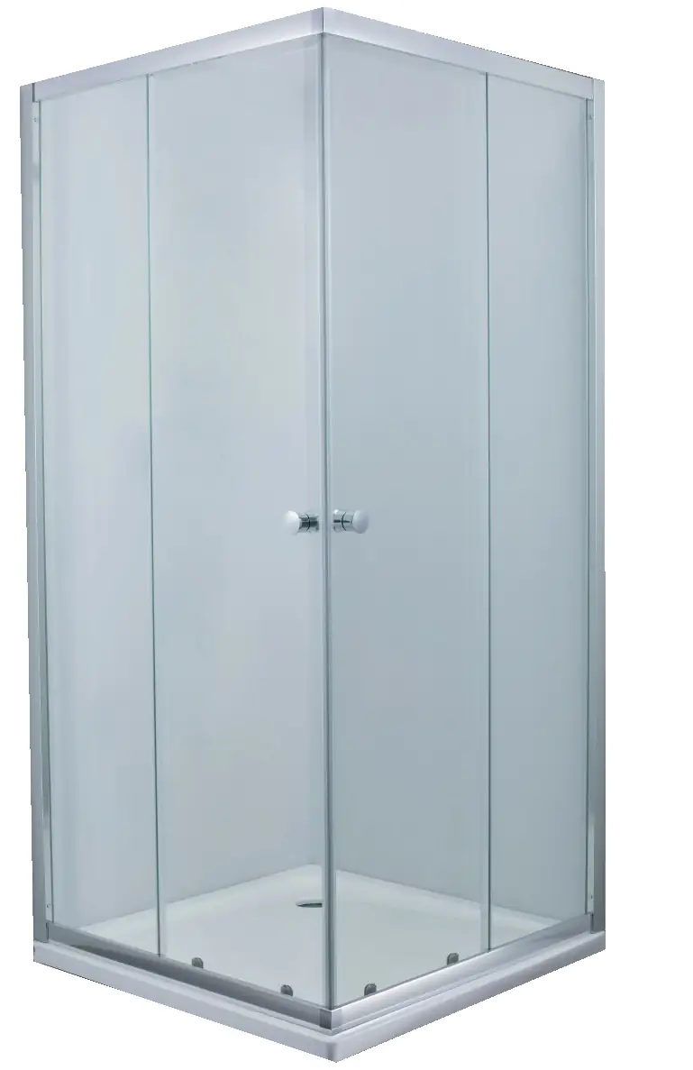 Primaster Eckdusche Easy-5 Schiebetür 80 x 80 cm Klarglas chrom Primaster Eckdusche Easy-5 Schiebetür 80 x 80 cm Klarglas chrom