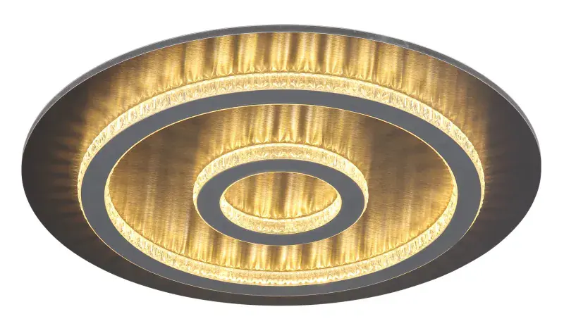 Globo Deckenleuchte Jayden 45 x 5,5 cm Ø x H schwarz warmweiß