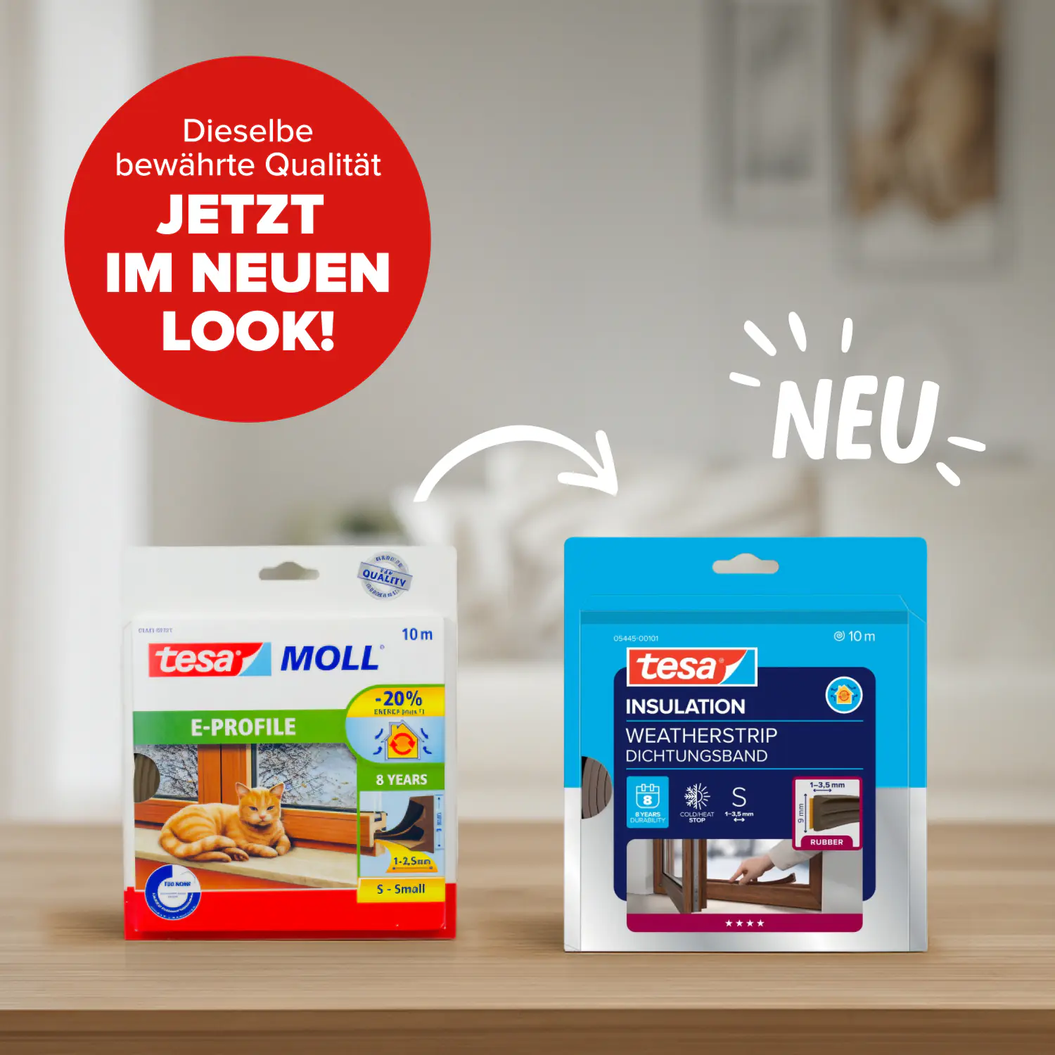 tesa Insulation E-Profil Classic 10 m, braun