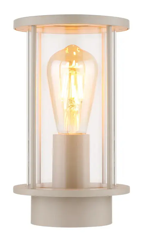 Globo Außenwandleuchte Gracey E27 15,2x25,2 cm sandfarben