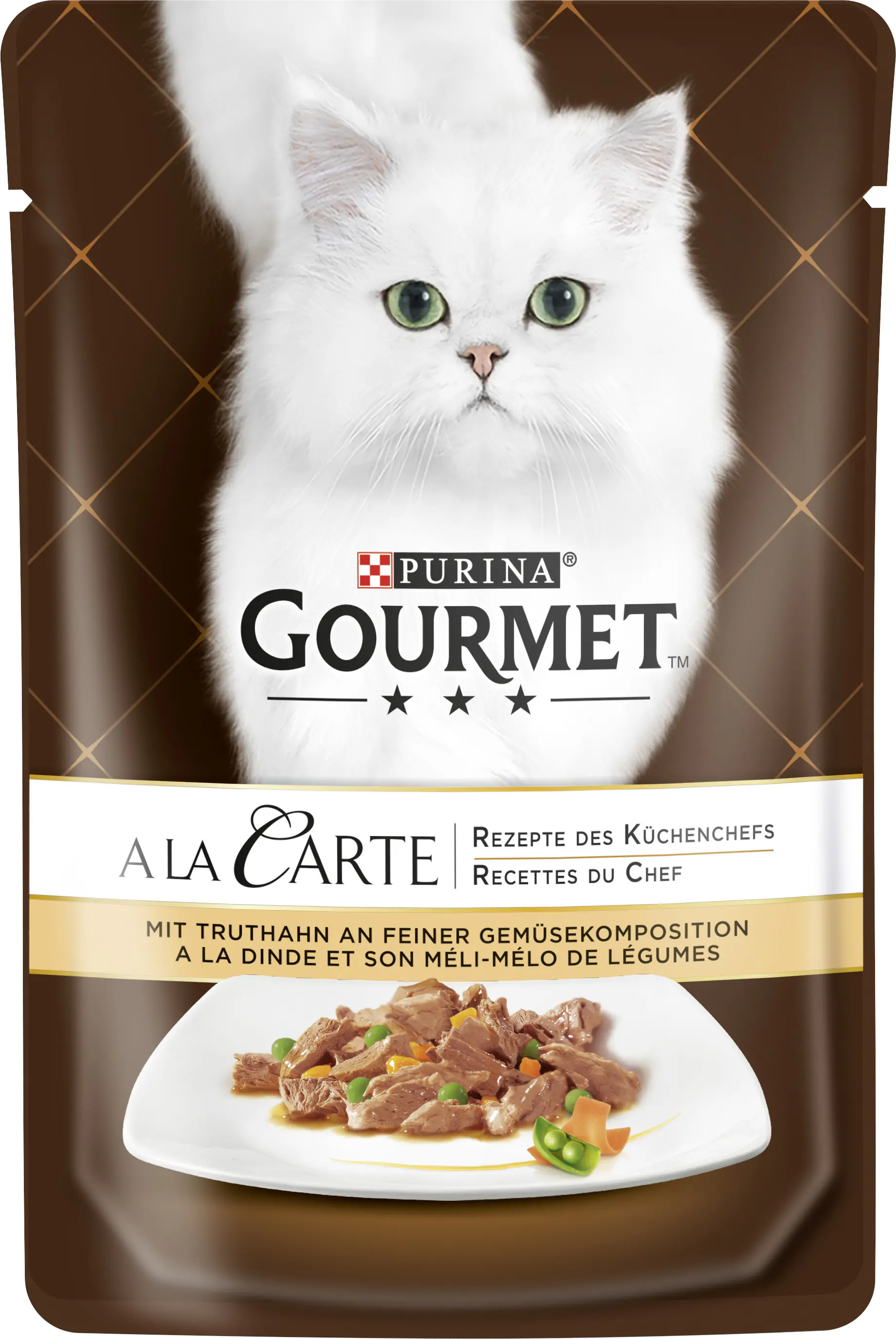 Gourmet A la Carte mit Truthahn an feiner Gemüsekomposition 85 g Gourmet A la Carte mit Truthahn an feiner Gemüsekomposition 85 g