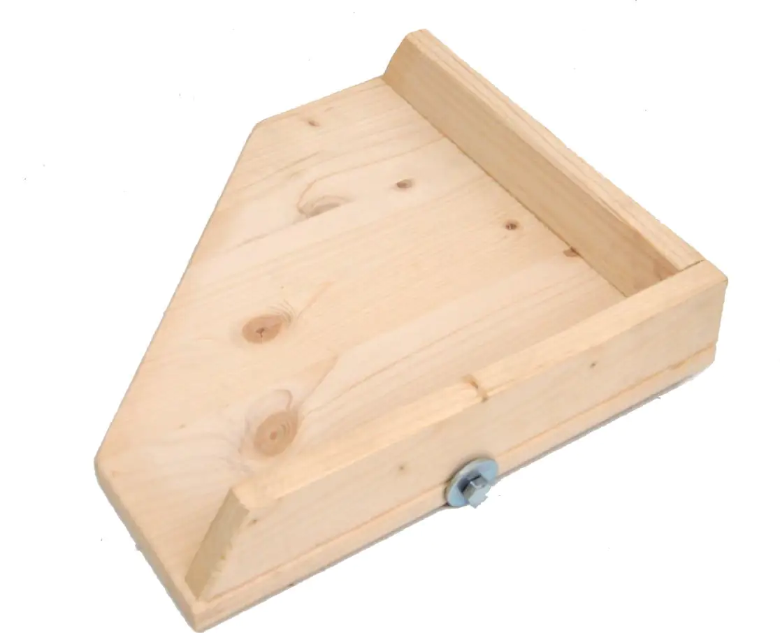 Ollesch Nagerecketage Holz	 17 x 17 cm natur