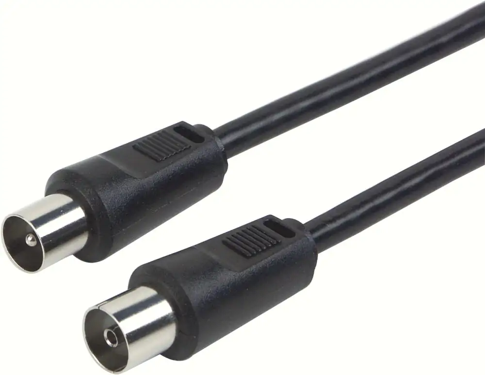 Schwaiger Antennen Anschlusskabel KVK215 053 (75dB) schwarz, 1,5m, 1x IEC Stecker / 1x IEC Buchse Schwaiger Antennen Anschlusskabel KVK215 053 (75dB) schwarz, 1,5m, 1x IEC Stecker / 1x IEC Buchse