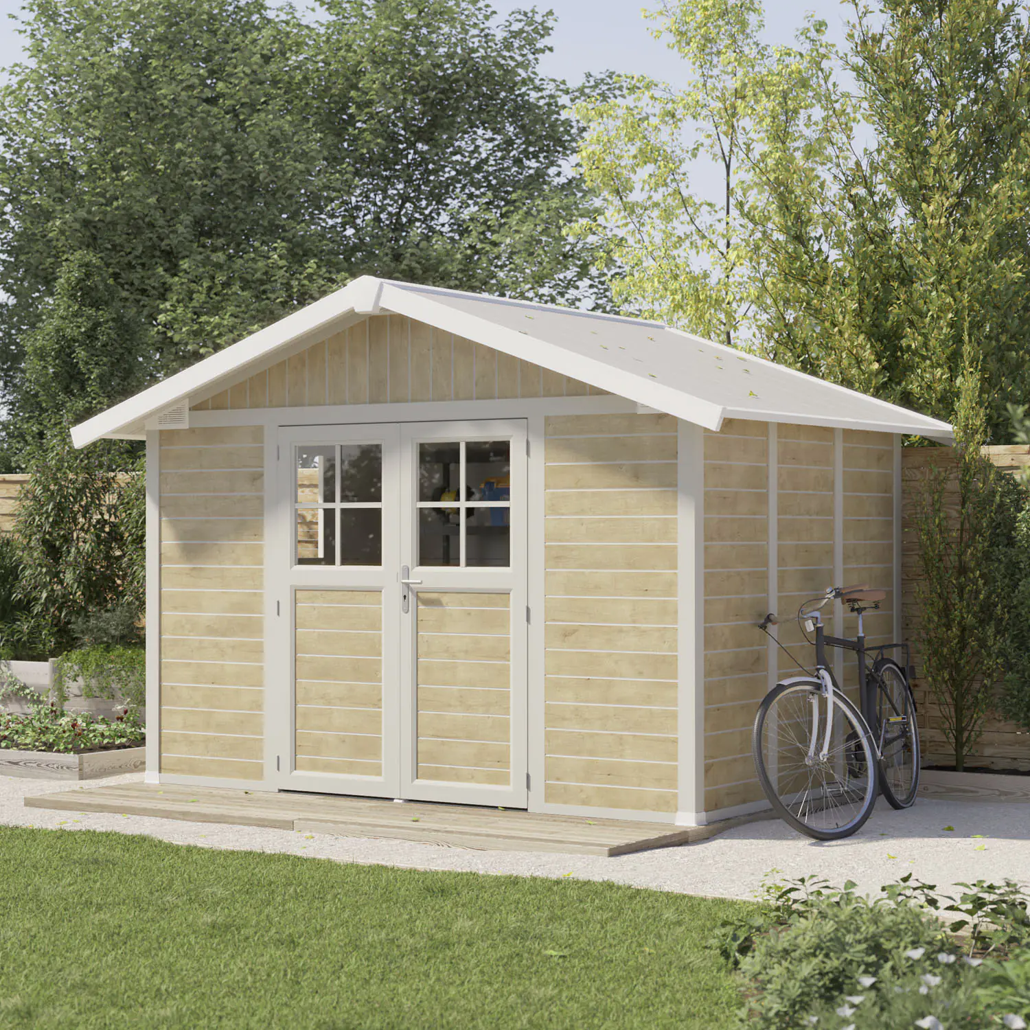 Grosfillex Gartenhaus Deco H 7,5 370 x 298 cm (inkl. Dachüberstand) Grosfillex Gartenhaus Deco H 7,5 370 x 298 cm (inkl. Dachüberstand)