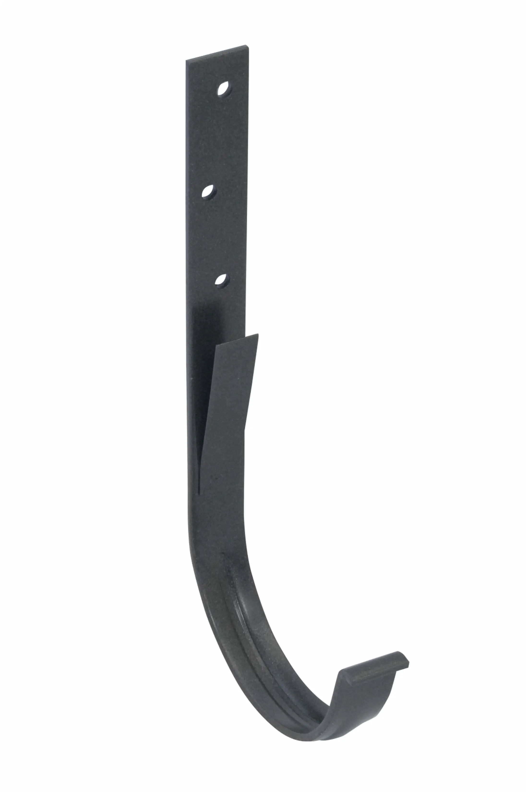 Rinneneisen verzinkt und kunststoffbeschichtet mit hinterer Feder RG 100, Anthrazit-Metallic