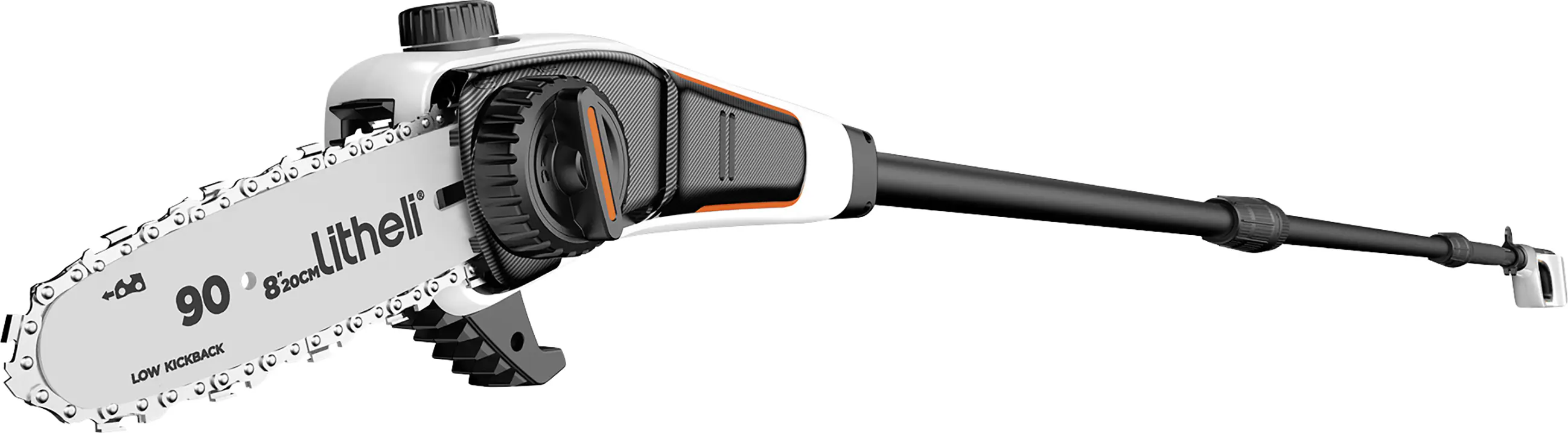 Litheli Akku-Hochentaster, 2 Ah, Schwertlänge: 200 mm, Länge Stiel: 340 cm