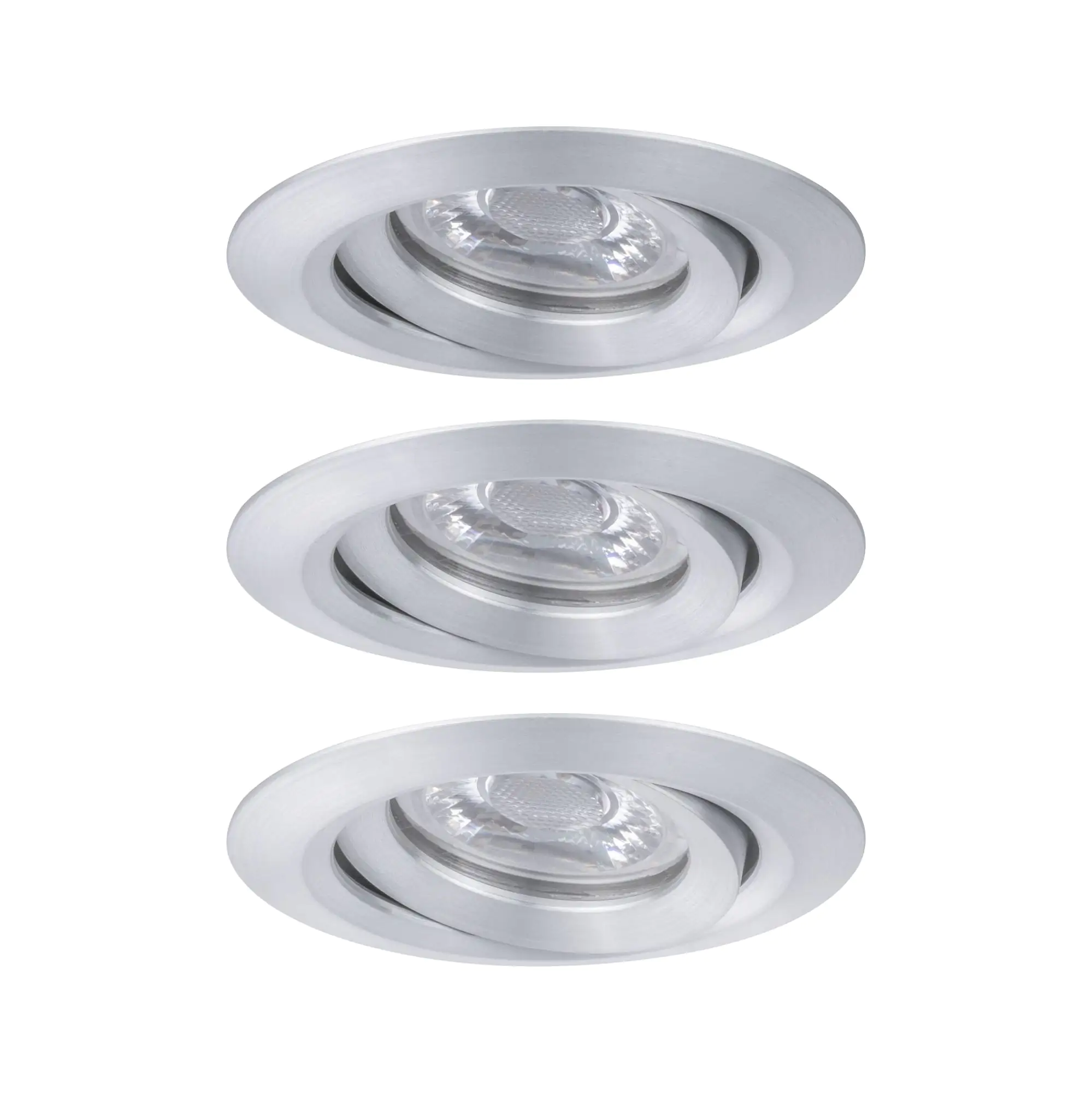 4000870942970_2 Paulmann Einbauleuchte Nova mini Coin Alu gedreht schwenkbar 3er set