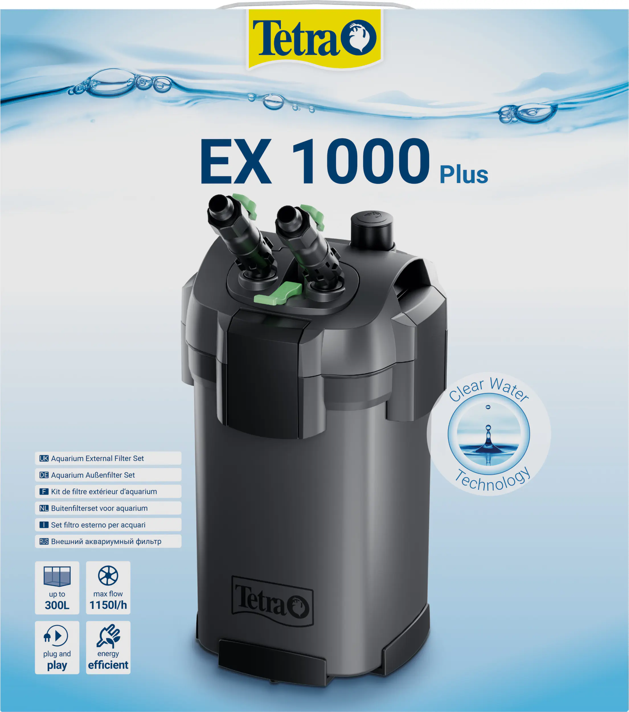Tetra Außenfilter EX 1000 Plus für Aquarien bis 300 l Tetra Außenfilter EX 1000 Plus für Aquarien bis 300 l