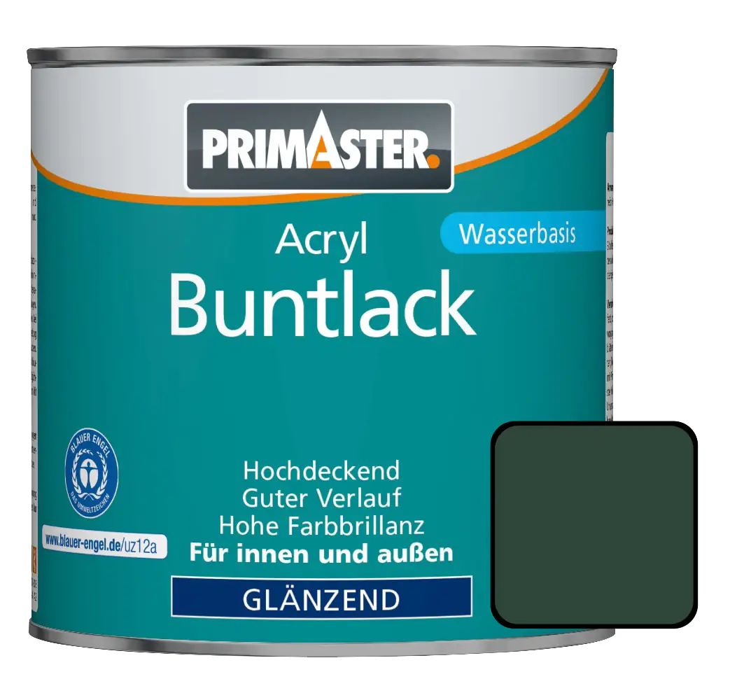 Primaster Acryl Buntlack RAL 6005 375 ml moosgrün glänzend
