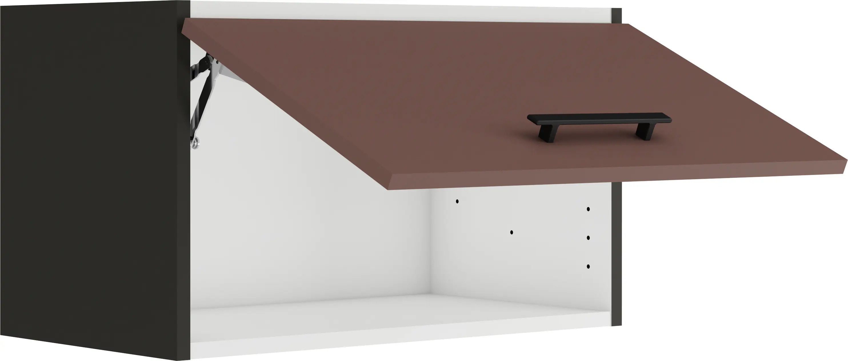 Optifit Oberschrank Nizza 407 rostrot/anthrazit matt 60 cm