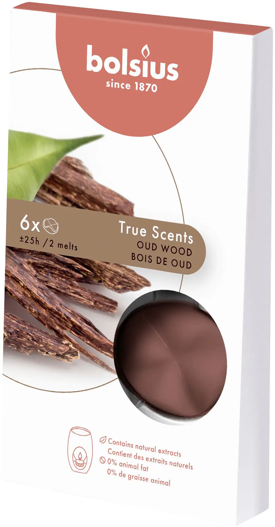Bolsius Aromatic Wax Melts Oud Wood, 6 er Pack Bolsius Aromatic Wax Melts Oud Wood, 6 er Pack