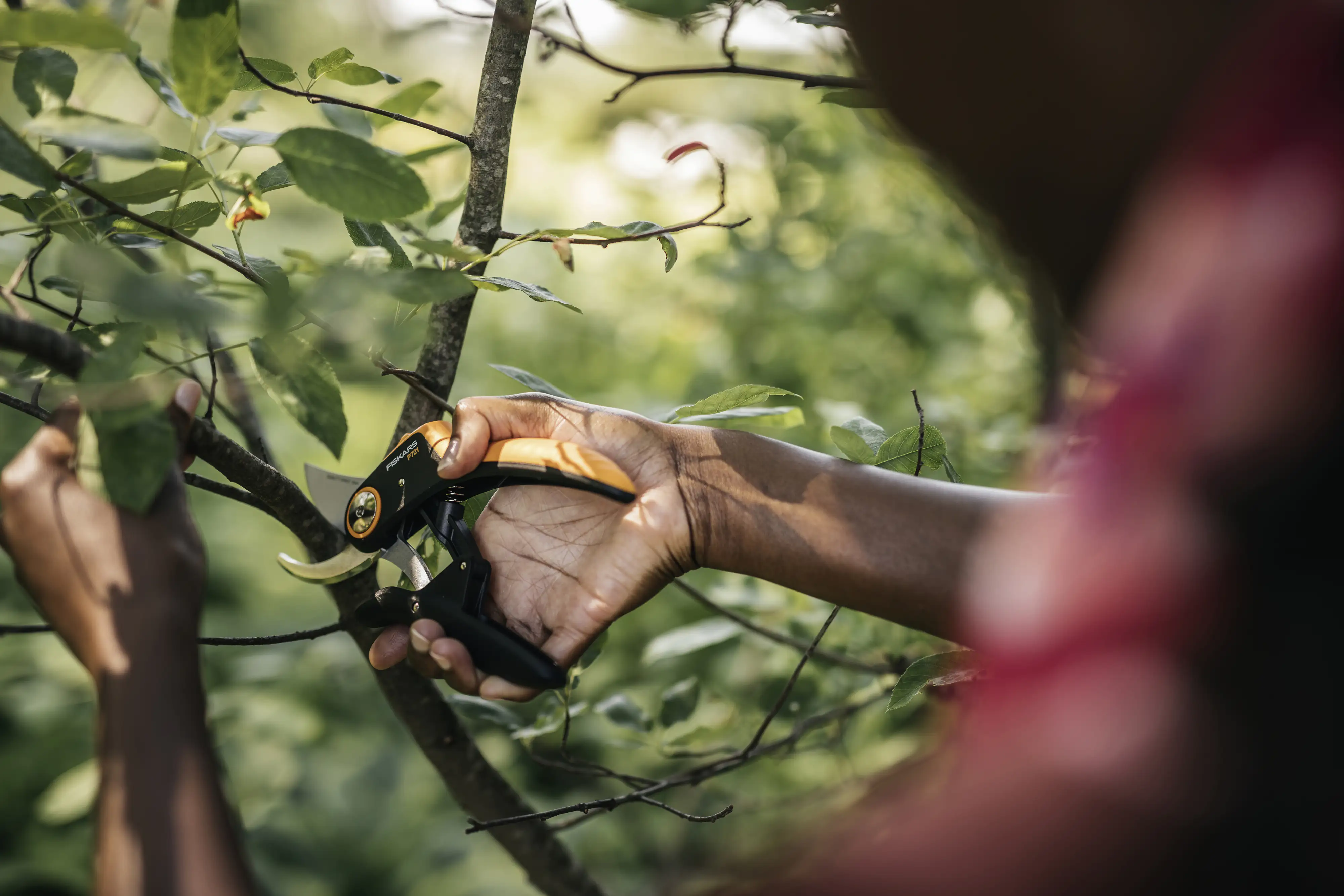 Fiskars Bypass-Gartenschere Plus PowerLever P721