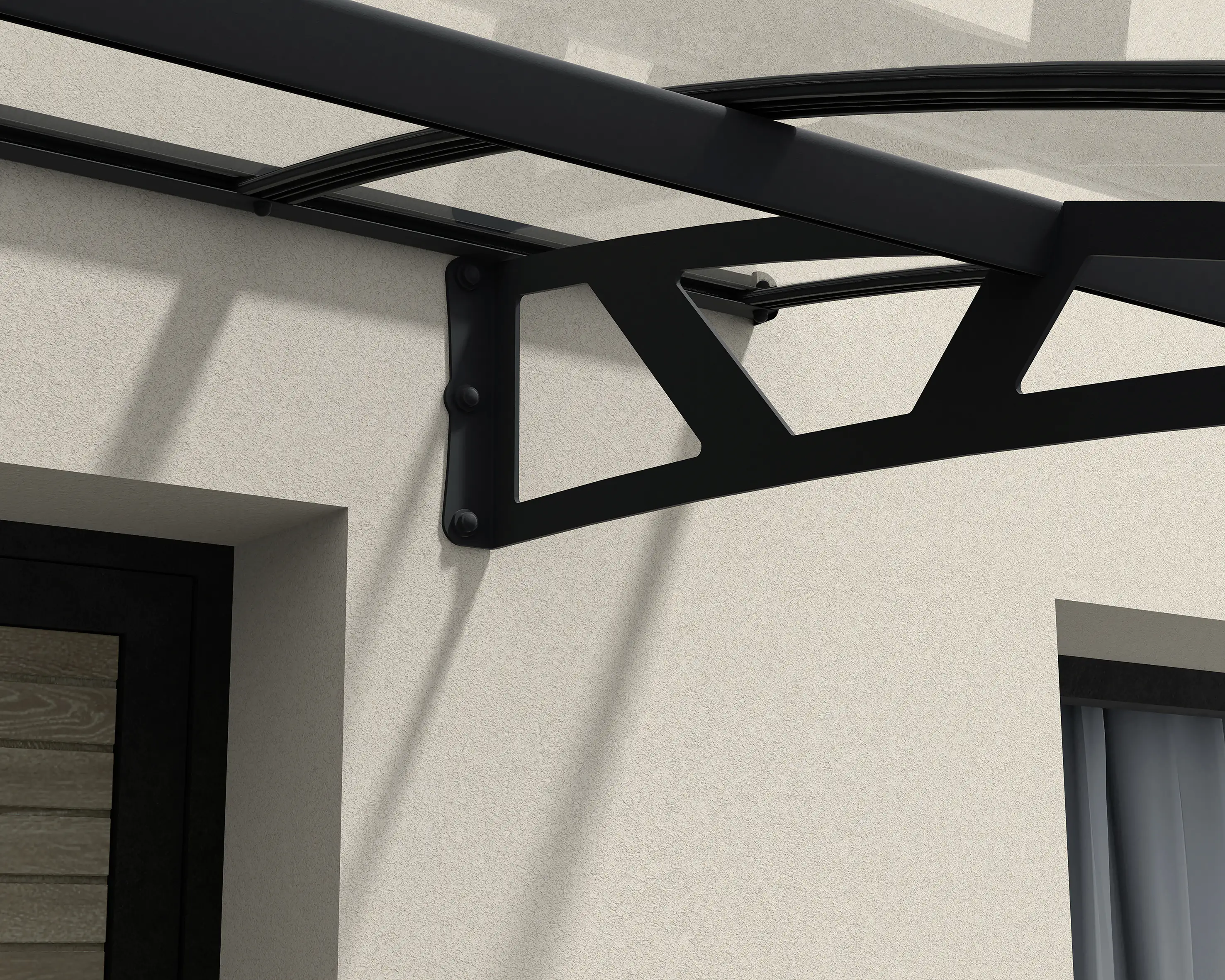 Canopia Vordach Amsterdam  670,5 x 139 cm anthrazit