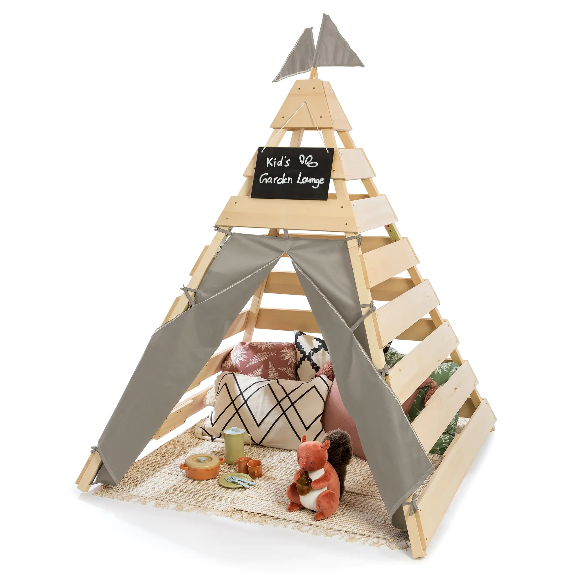 Muddy Buddy Outdoor Tipi Dreamer natur 135 x 135 x 170 cm Muddy Buddy Outdoor Tipi Dreamer natur 135 x 135 x 170 cm