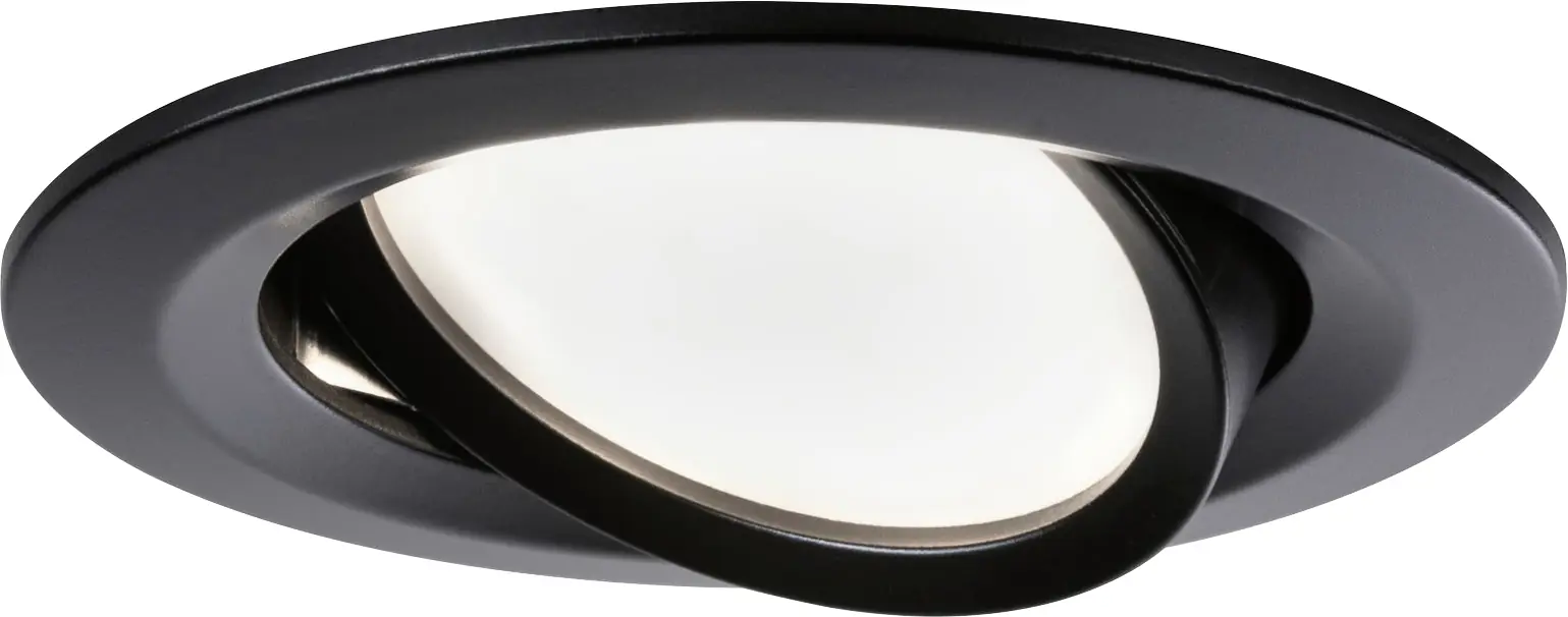 Paulmann LED Einbauleuchte Nova 3er-Set schwarz matt schwenkbar Ø 8,4 cm 