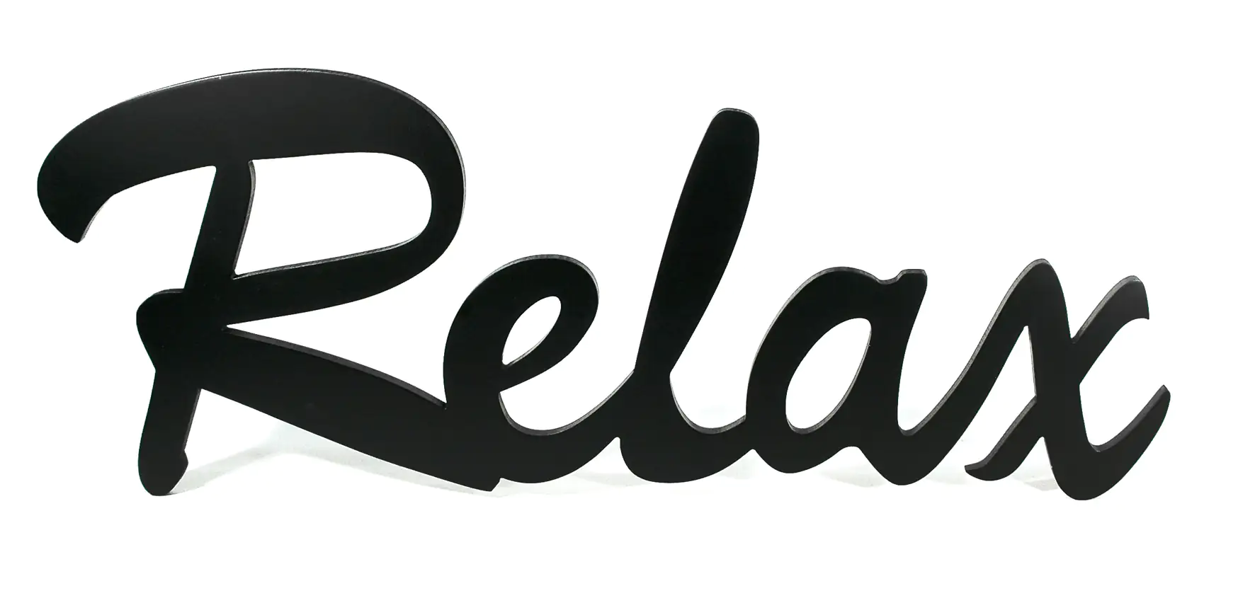 Schriftzug XL Relax schwarz 76 x 29 cm