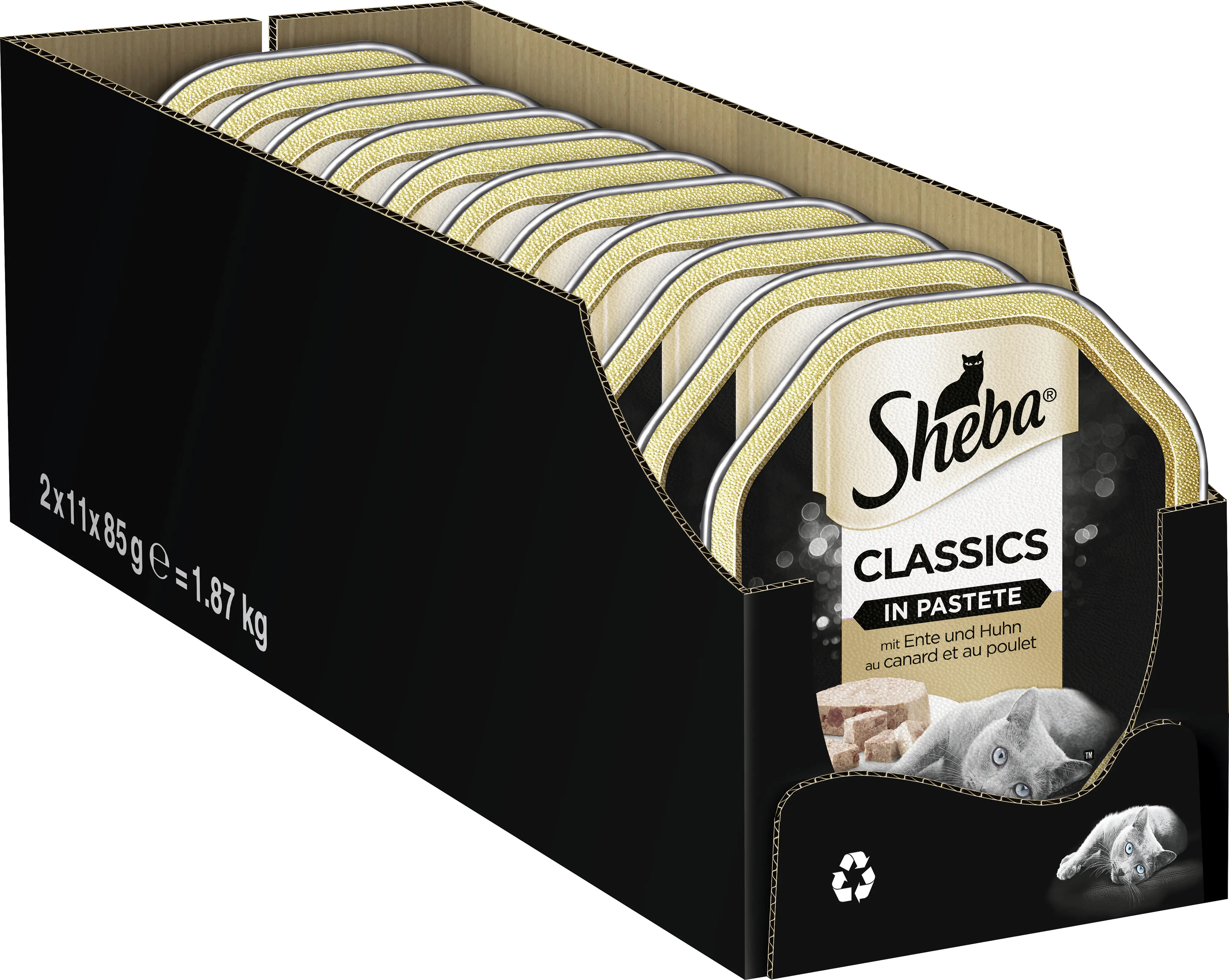 Sheba Classics in Pastete Katzennassfutter Adult 85 g Ente & Huhn