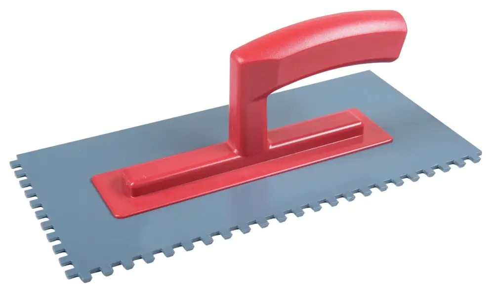 Zahnglättekelle 280 x 140 mm, Zahnung 6 x 6 mm Kunststoff