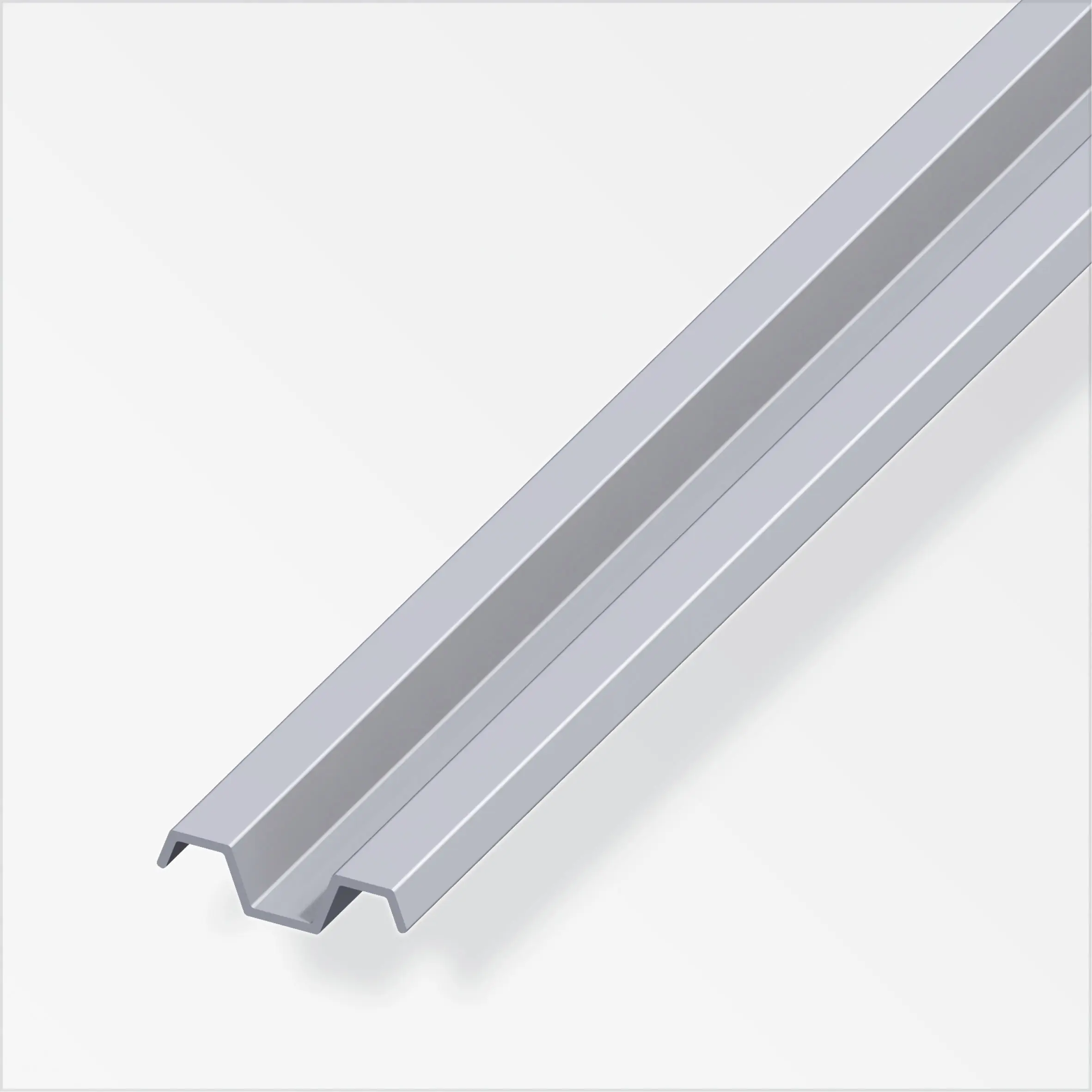 alfer Spundwand-Profil 1 m, 31.4 x 8.4 x 1.2 mm Aluminium roh blank