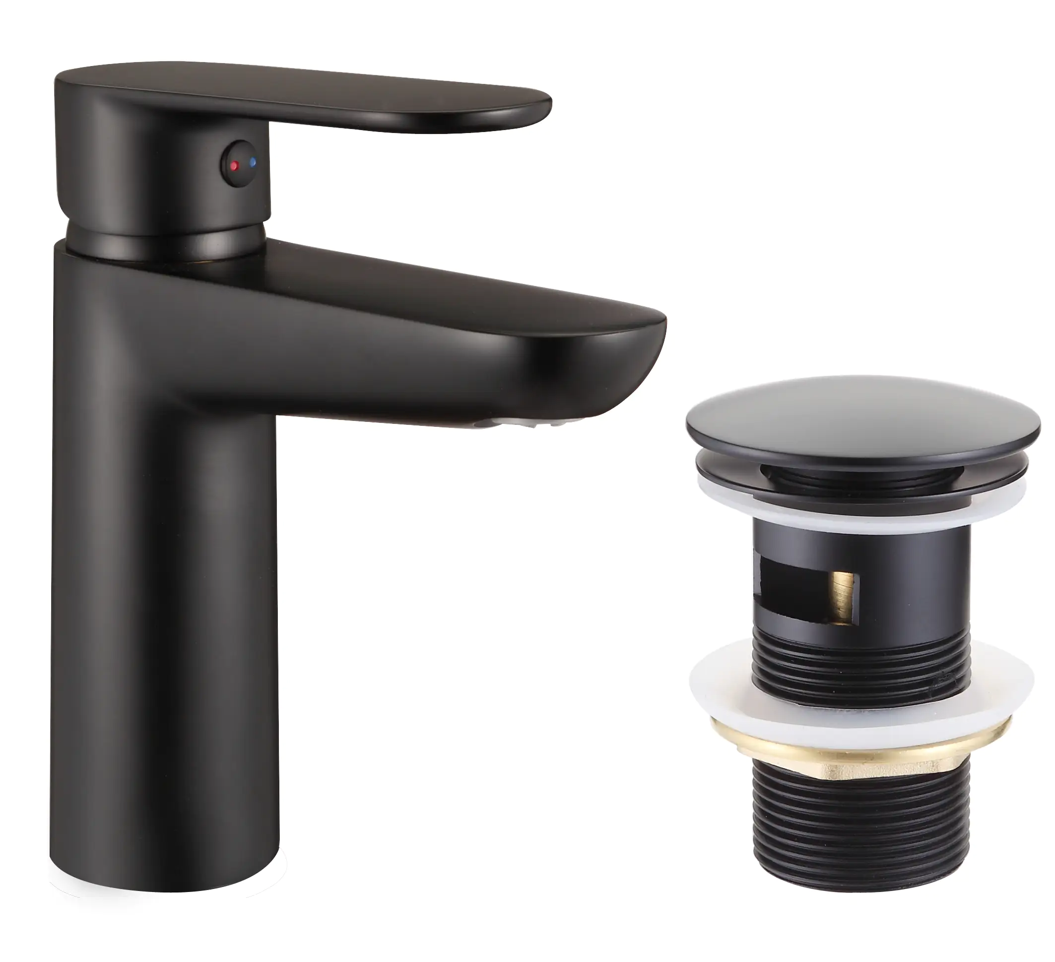 Primaster Waschtischarmatur Prag schwarz matt wassersparend Primaster Waschtischarmatur Prag schwarz matt wassersparend