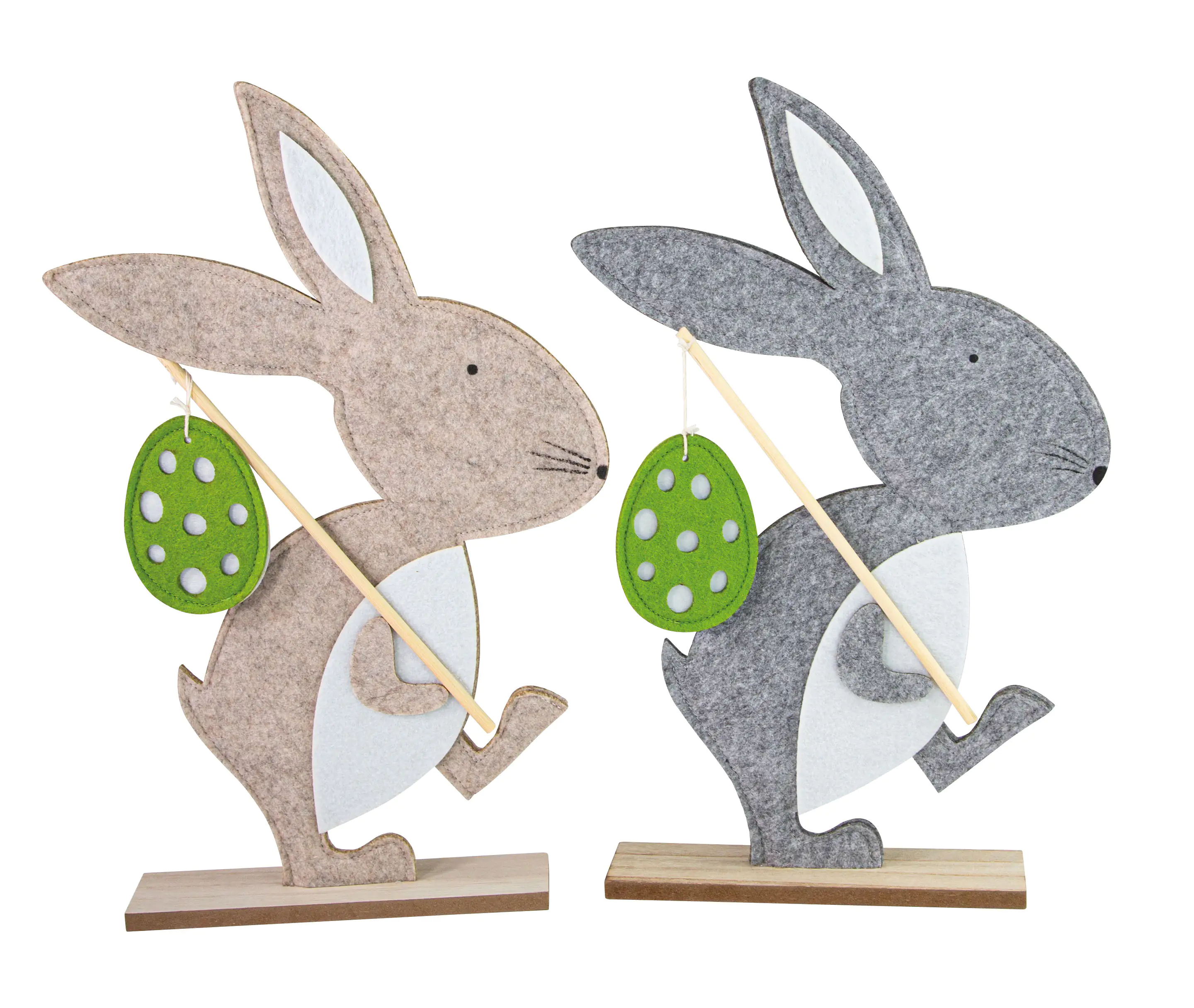 Riffelmacher Hase Wandersmann mit Ei 27 x 5 x 39 cm Riffelmacher Hase Wandersmann mit Ei 27 x 5 x 39 cm