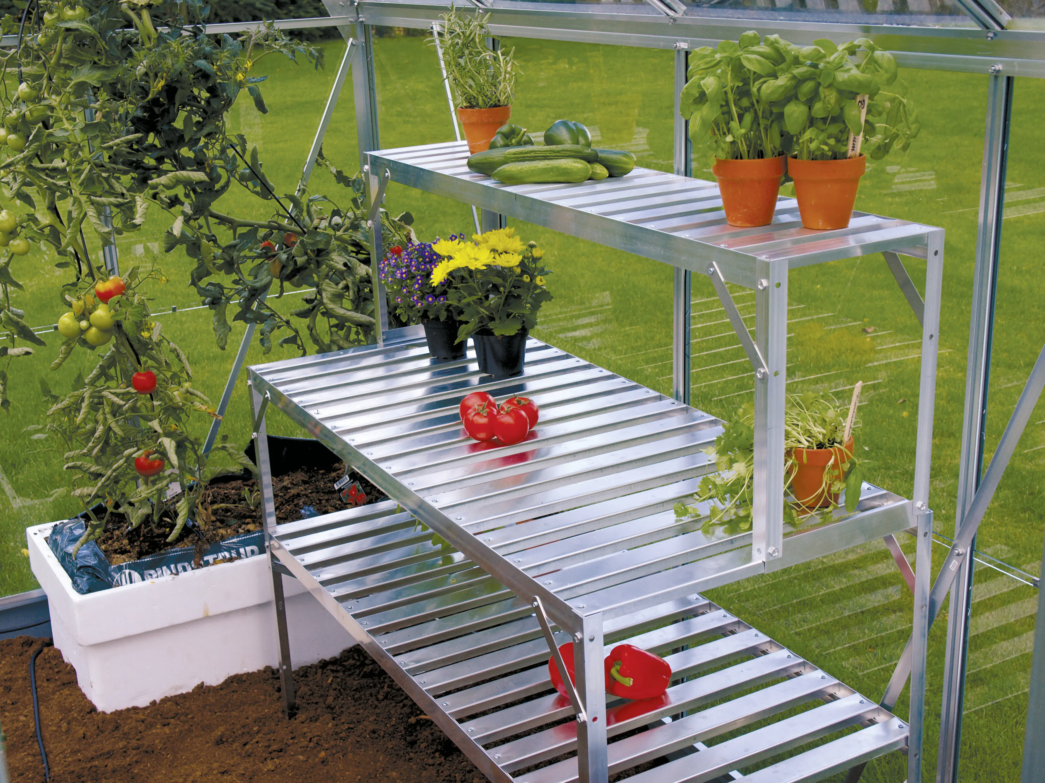 Vitavia Alu-Tischaufsatz 121 x 28 x 39 cm aluminium