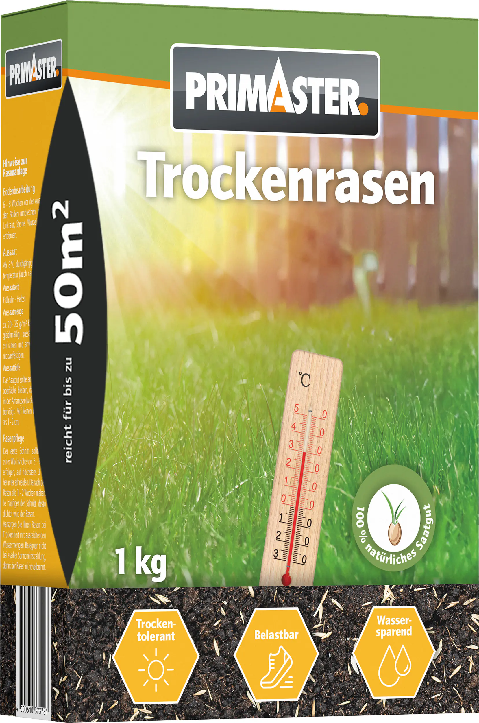 Primaster Trockenrasen 1 kg für ca. 50 m²