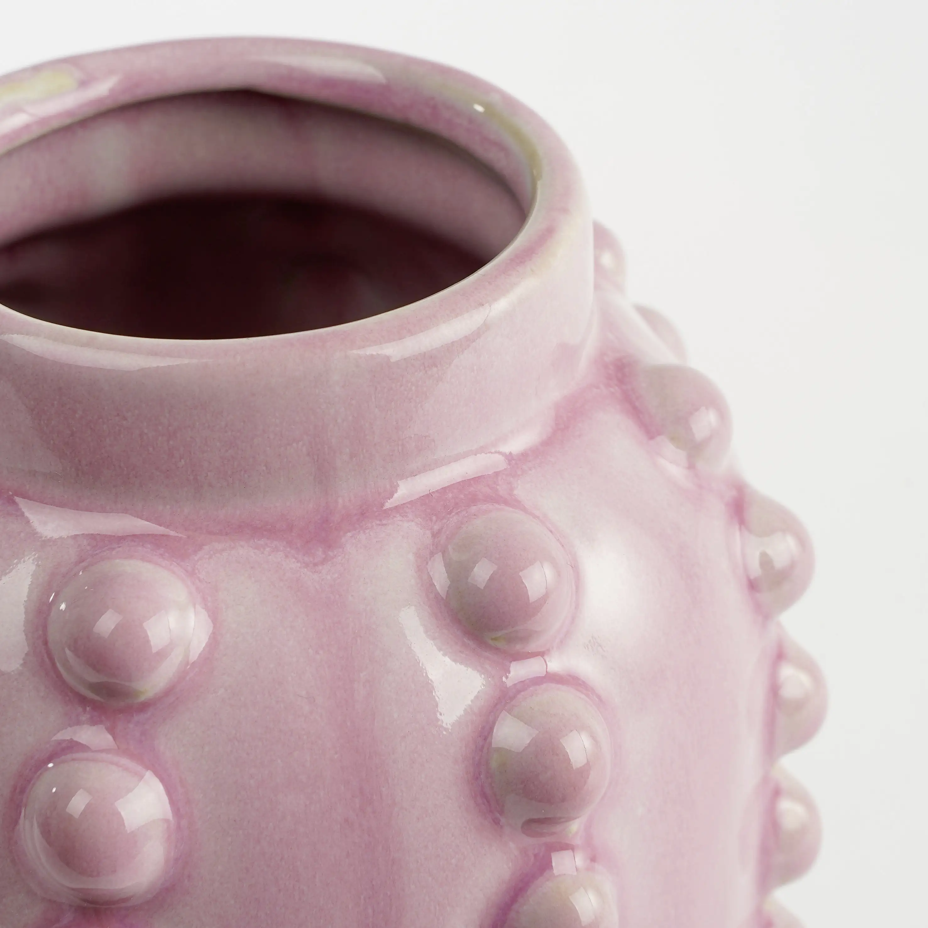 Mica Vase Boaz lila Keramik 30 x 11 cm