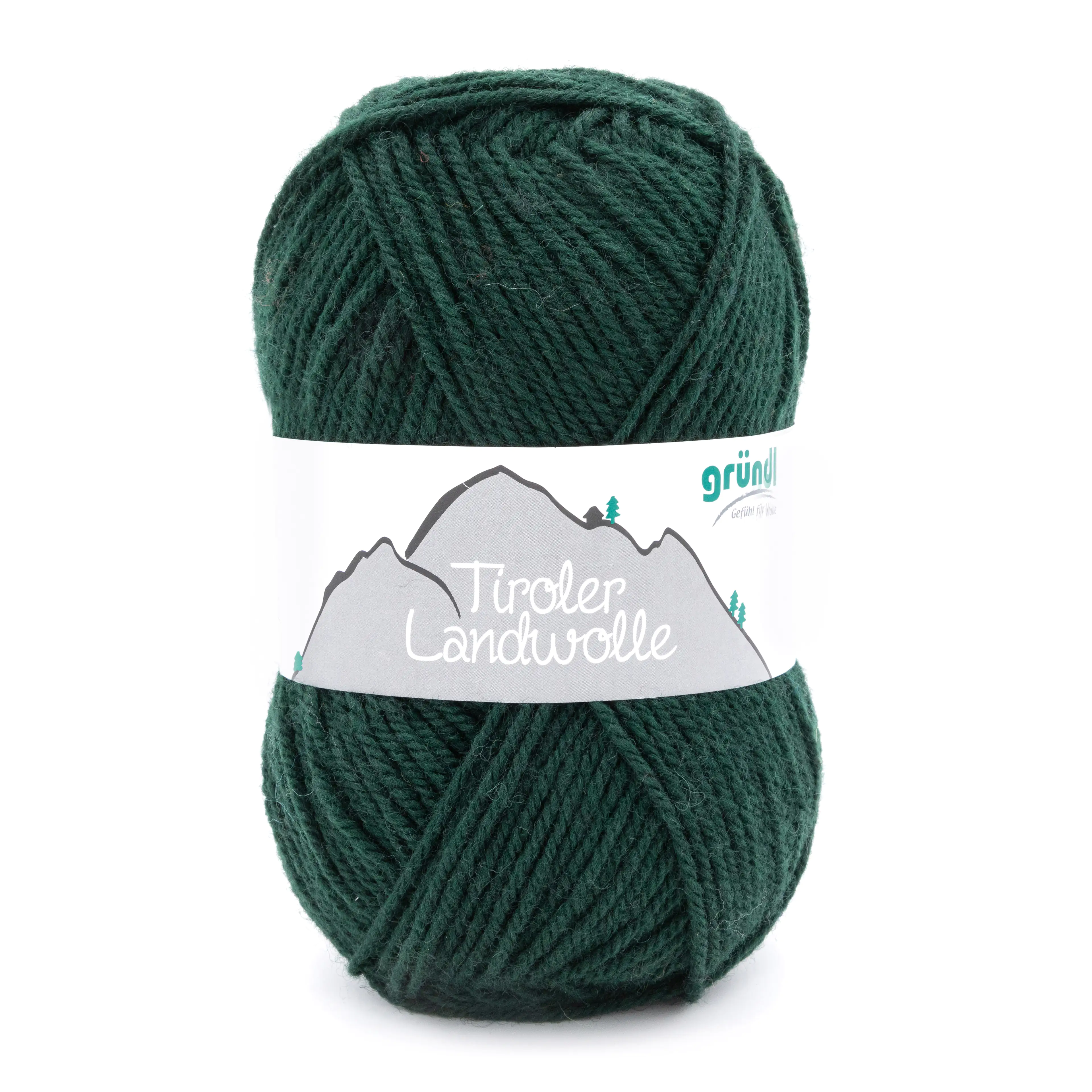 Gründl Tiroler Landwolle 100 g tannengrün