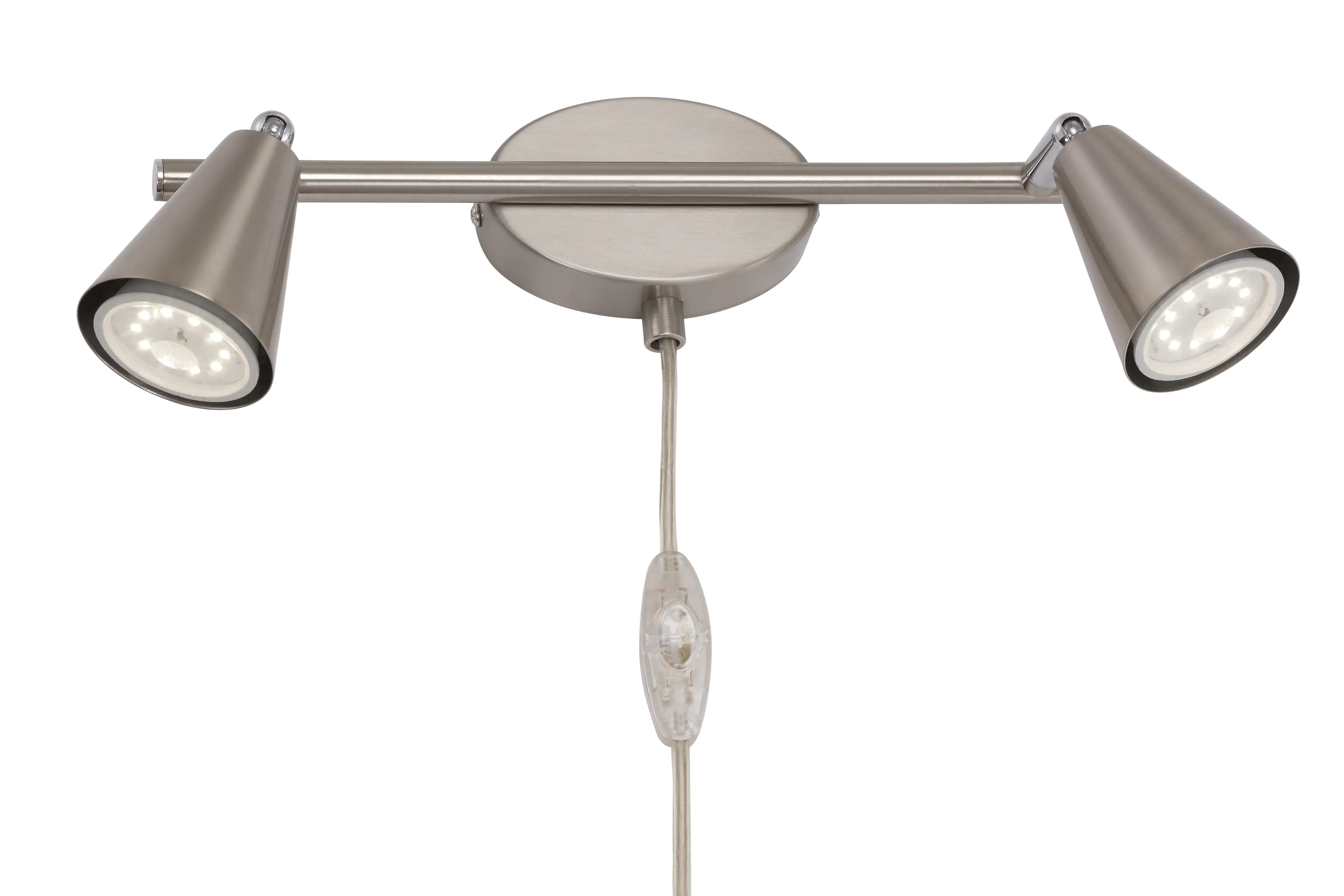 Briloner LED Spotleuchte Comfort Light matt-nickel 2-flammig