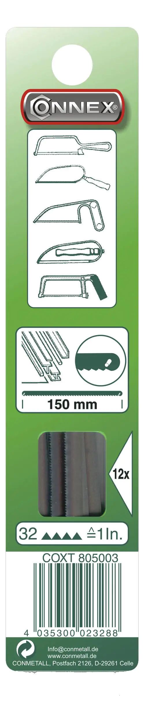 Sägeblatt 150 mm für Metall 12 Stück Sägeblatt 150 mm für Metall 12 Stück