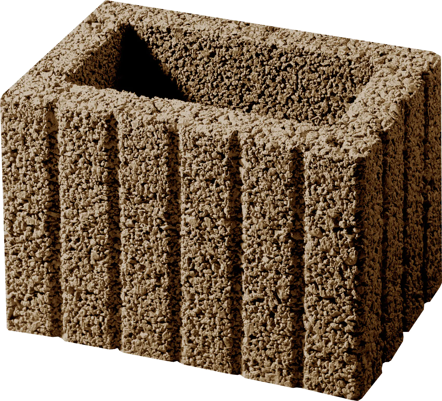Kann Pflanzstein Mini 30 x 20 x 20 cm braun Kann Pflanzstein Mini 30 x 20 x 20 cm braun