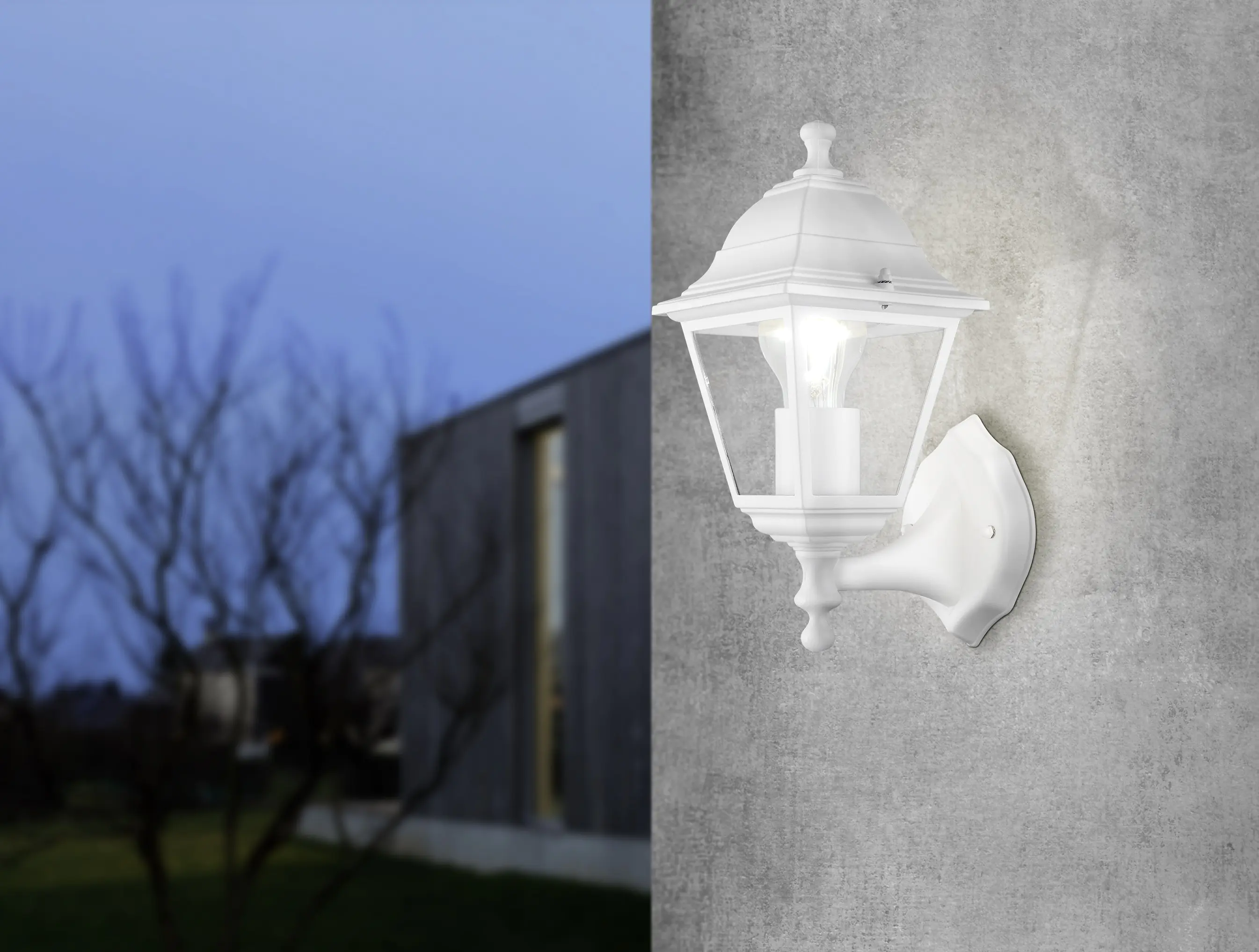 Eglo Außen-Wandleuchte Belfort 1 weiß E27, max. 60 W