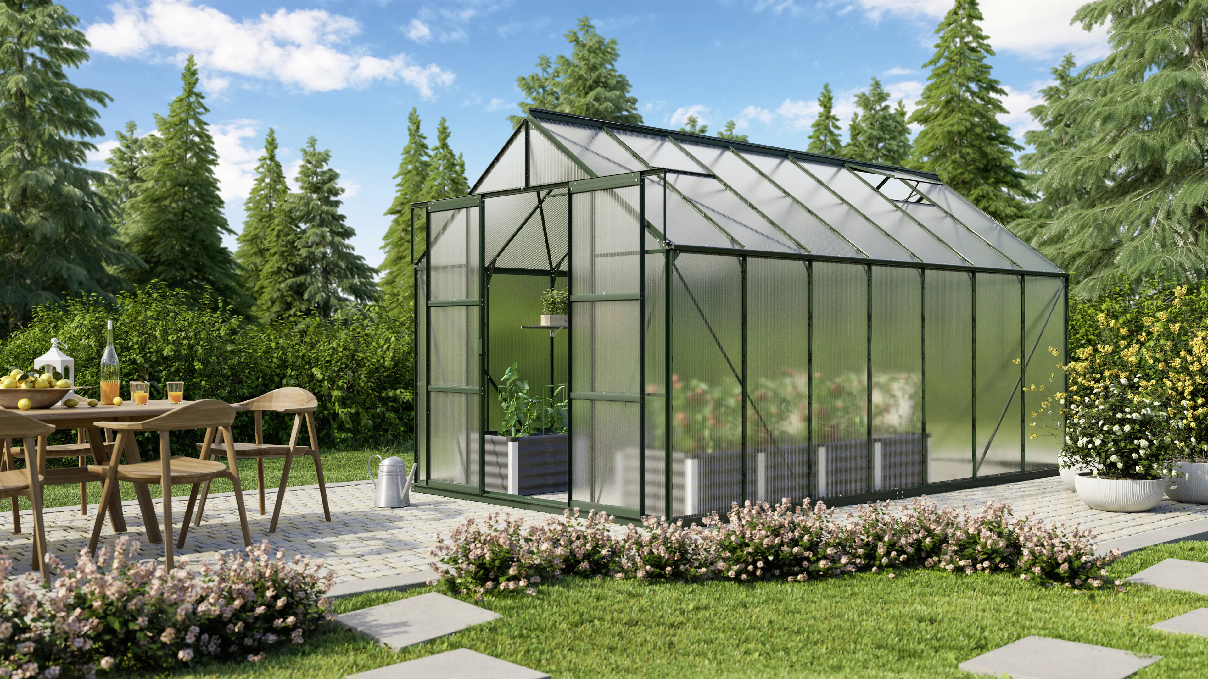 Vitavia Gewächshaus Uranus 11500 HPK 4 mm 254 x 441 cm