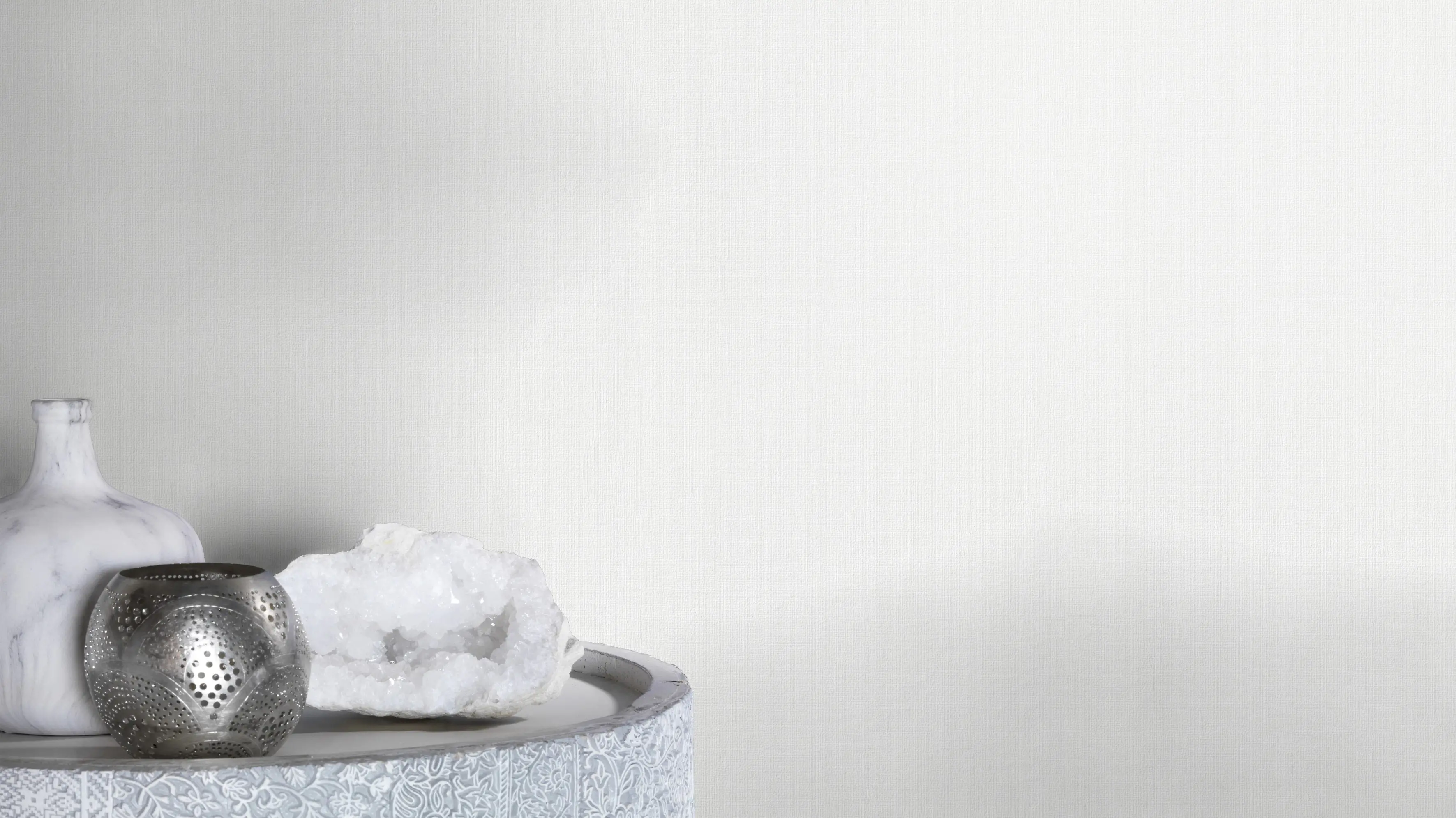 Rasch Vliestapete 127805 Feel Good weiß überstreichbar 10,05 x 0,53 m