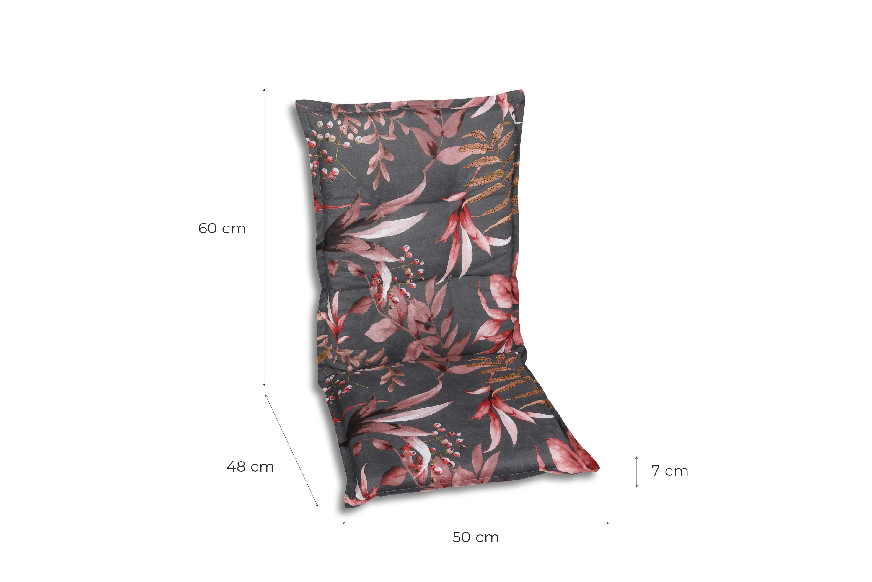 GO-DE Gartenstuhlauflagen mittellehner 108 x 50 x 7 cm anthrazit