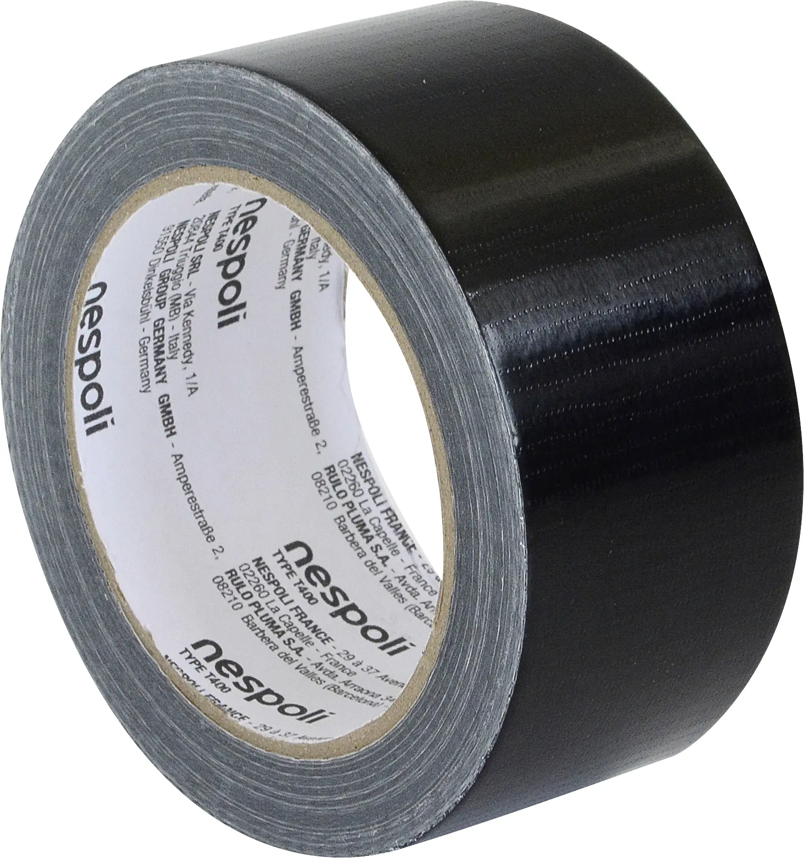 Nespoli Gewebeband Profi schwarz 50 mm x 25 m