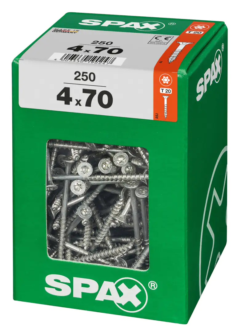 Spax Universalschrauben 4.0 x 70 mm TX 20 - 250 Stk.