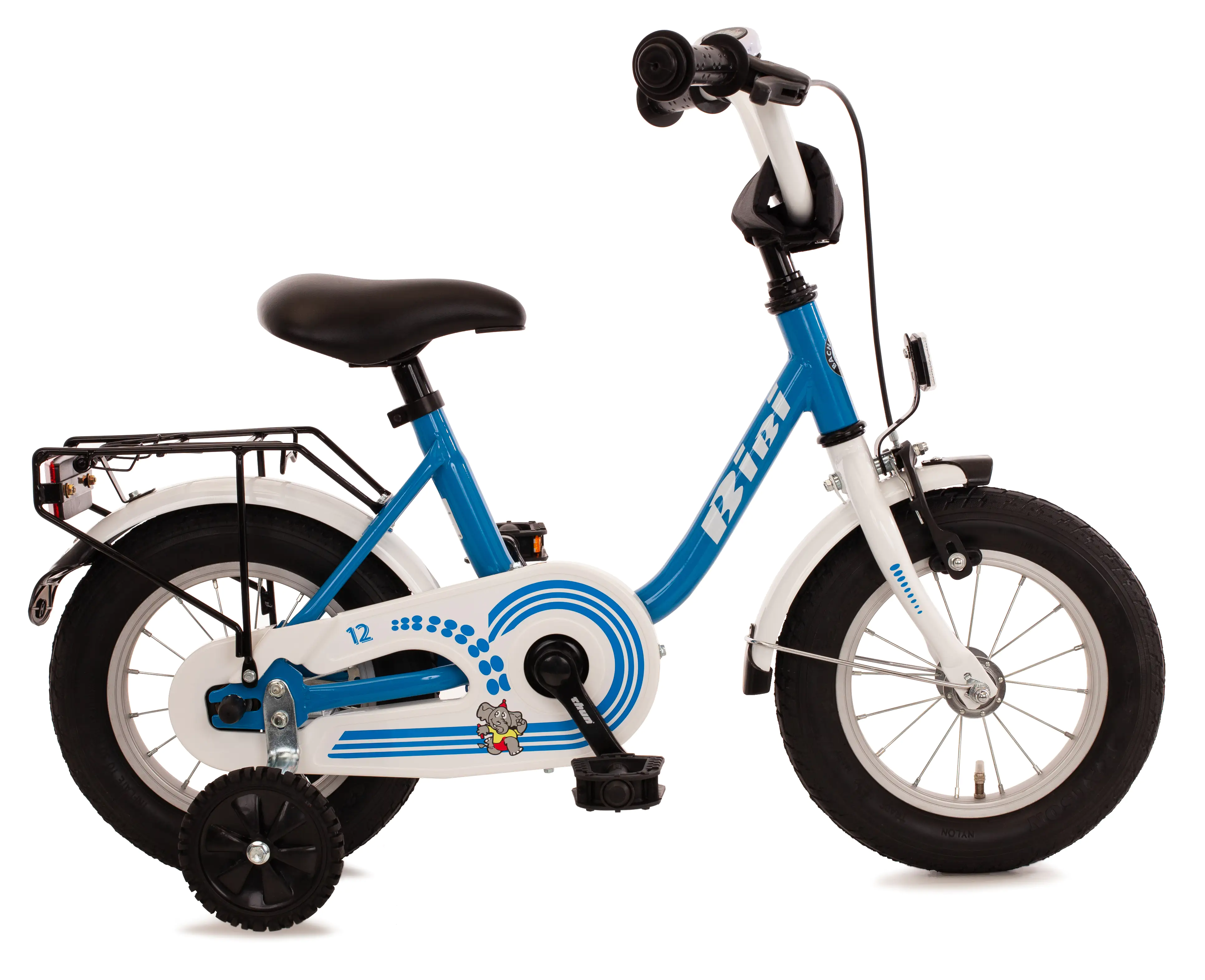 Bachtenkirch Kinderfahrrad Bibi 12,5 Zoll blau weiß