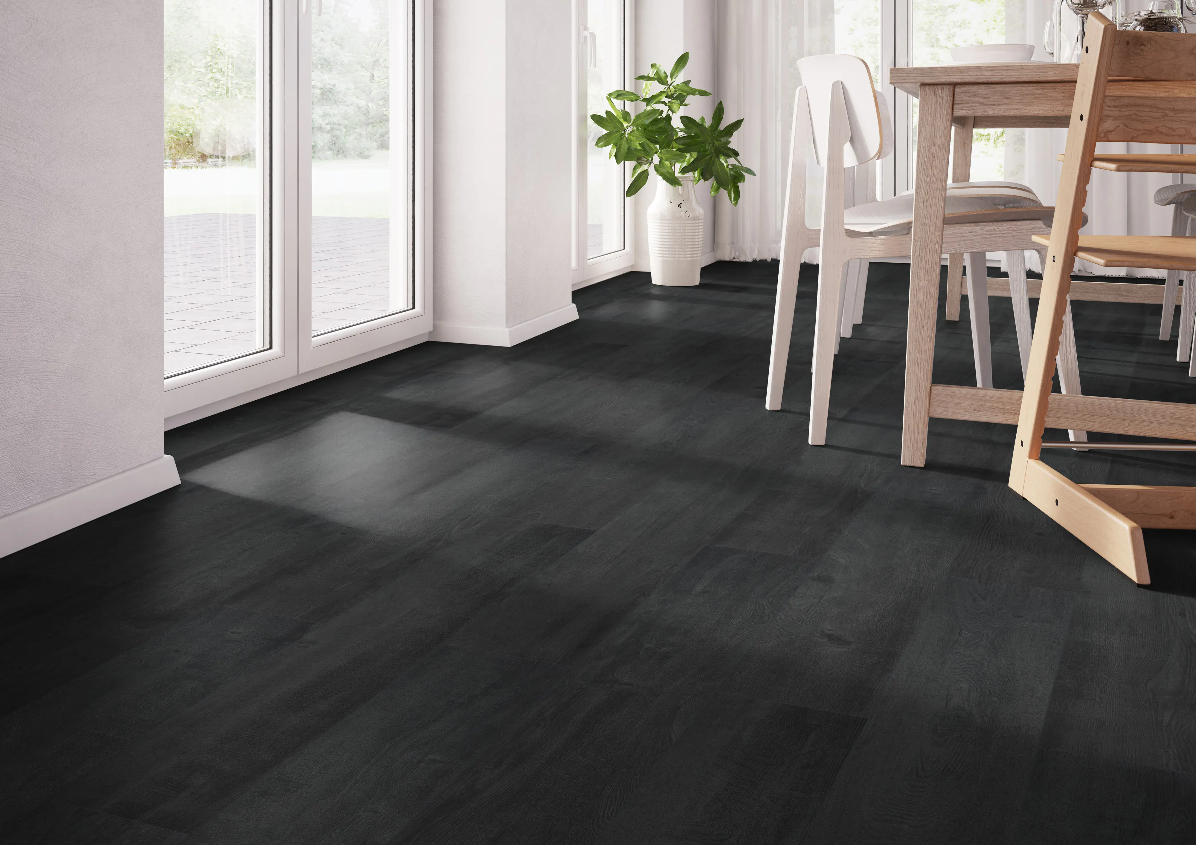 Classen Laminat Megaloc Aquaprotect 128,5 x 19,2 cm 8 mm Oak black
