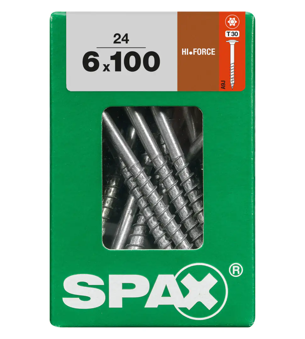 Spax Holzbauschrauben 6.0 x 100 mm TX 30 - 24 Stk.